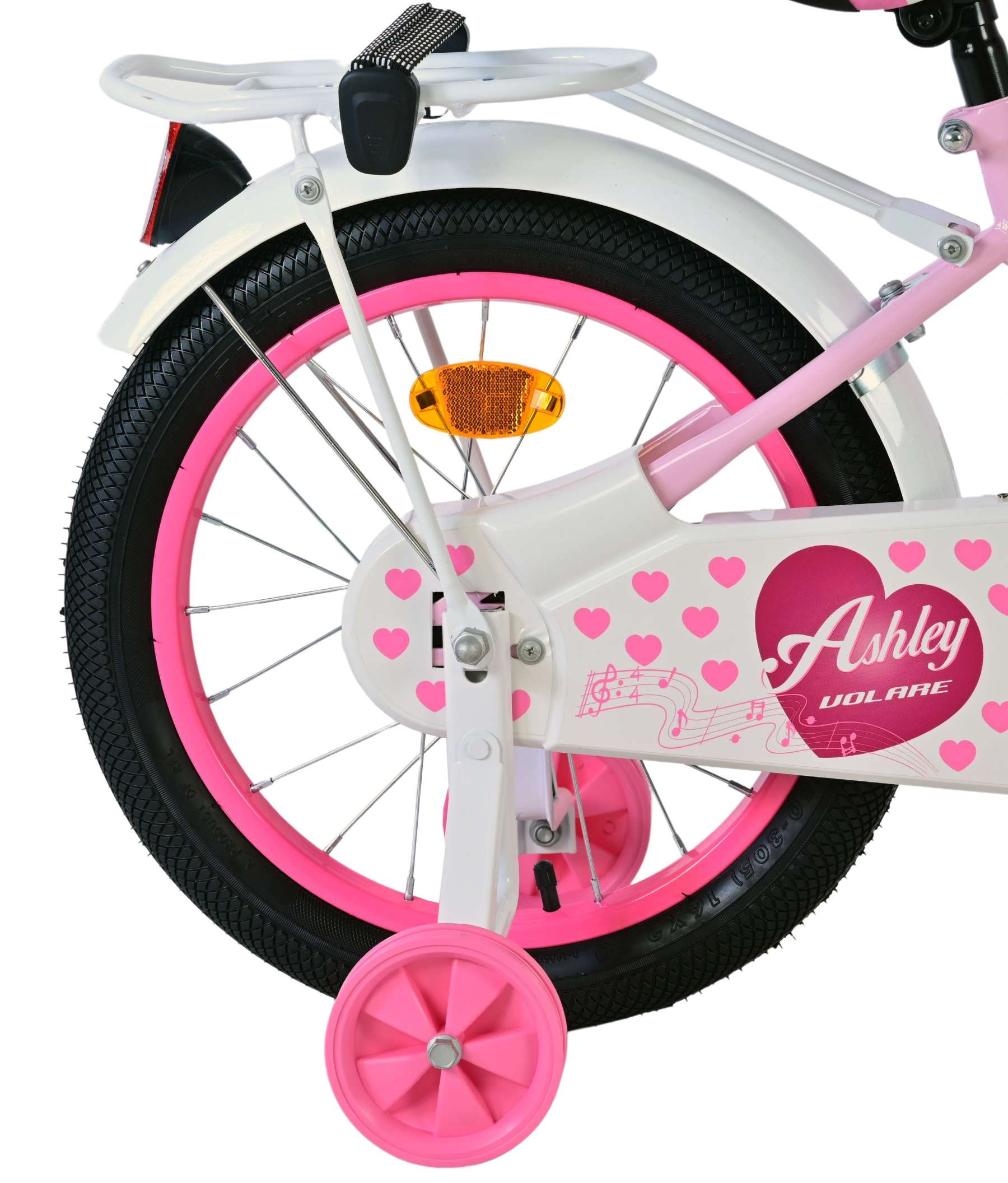 Volare Ashley Kinderfiets - Meisjes - 16 inch - Roze 3 Volare Ashley Kinderfiets - Meisjes - 16 inch - Roze - Afbeelding 3