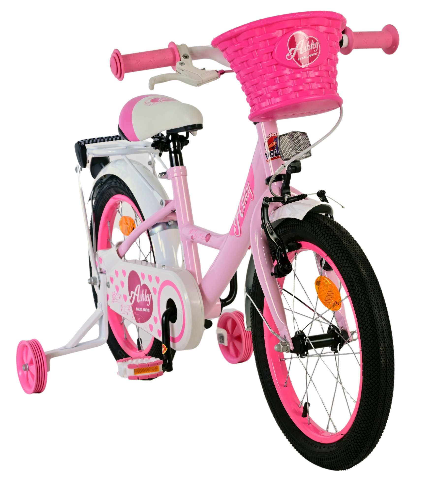 Volare Ashley Kinderfiets - Meisjes - 16 inch - Roze 6 Volare Ashley Kinderfiets - Meisjes - 16 inch - Roze - Afbeelding 6