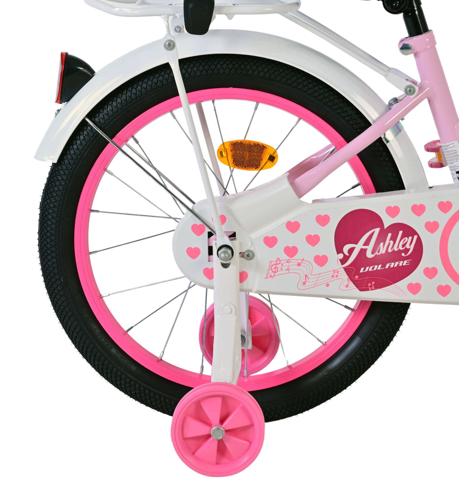 Volare Ashley Kinderfiets - Meisjes - 18 inch - Roze 3 Volare Ashley Kinderfiets - Meisjes - 18 inch - Roze - Afbeelding 3