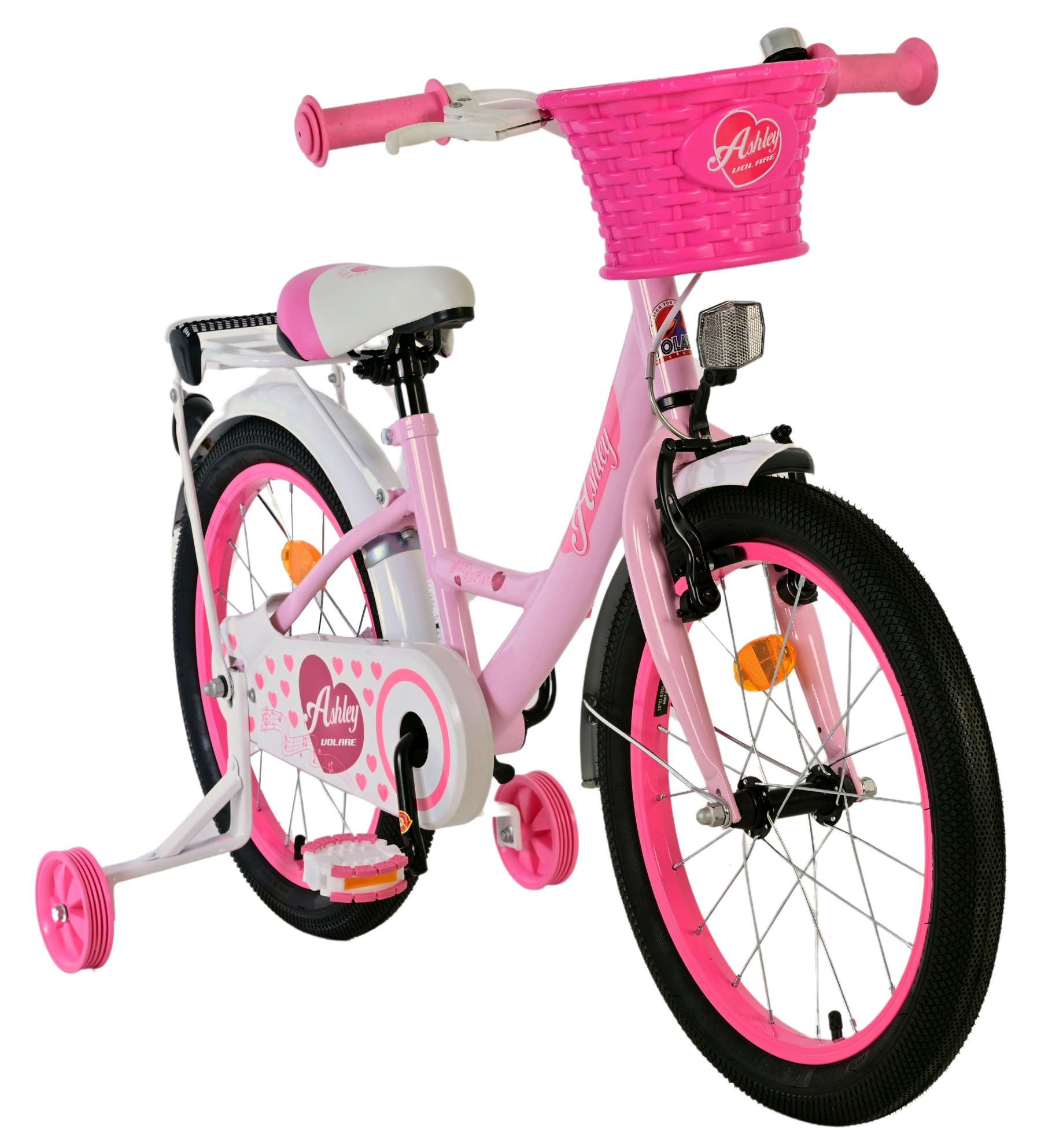 Volare Ashley Kinderfiets - Meisjes - 18 inch - Roze 6 Volare Ashley Kinderfiets - Meisjes - 18 inch - Roze - Afbeelding 6