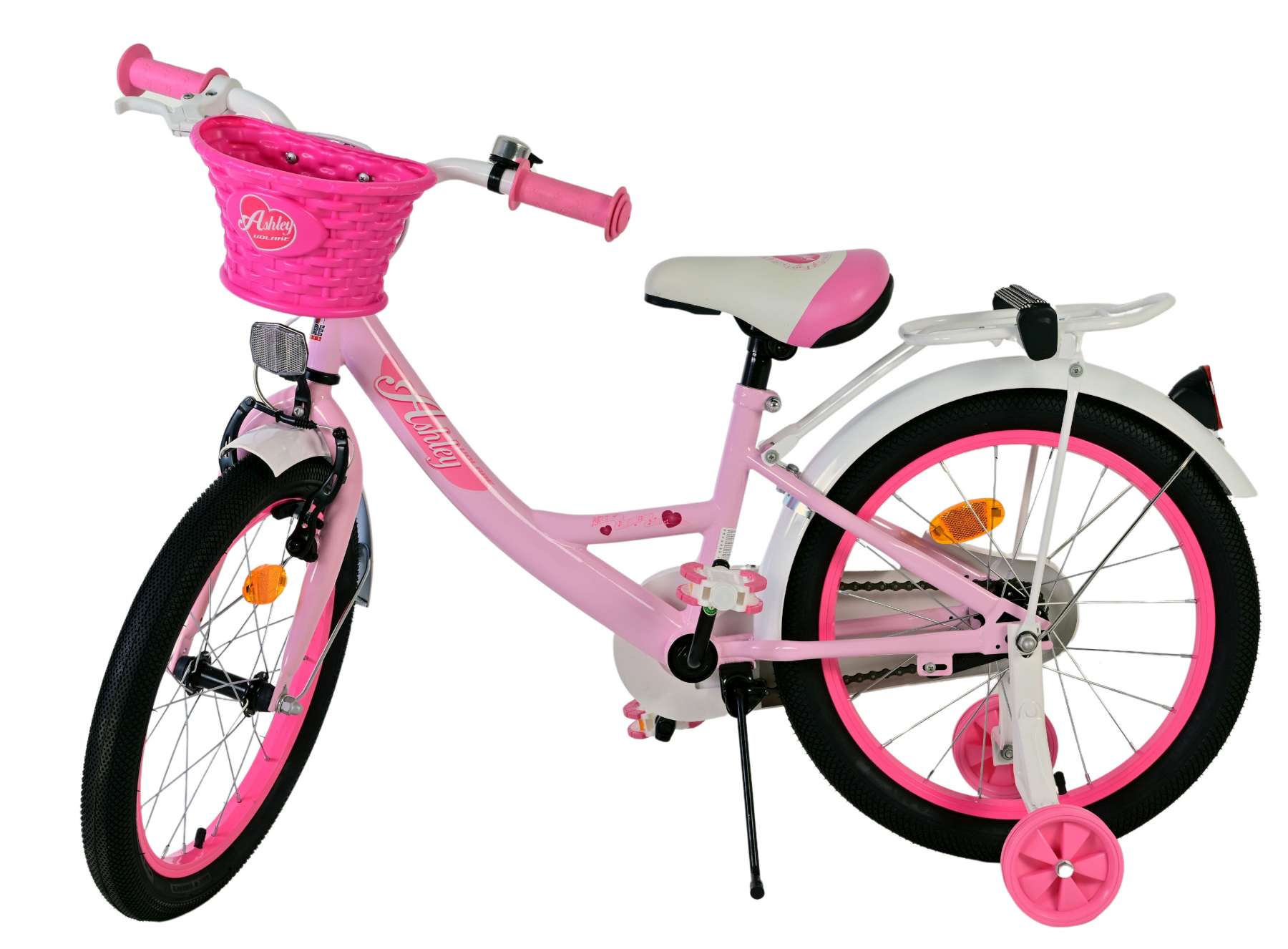 Volare Ashley Kinderfiets - Meisjes - 18 inch - Roze 9 Volare Ashley Kinderfiets - Meisjes - 18 inch - Roze - Afbeelding 9