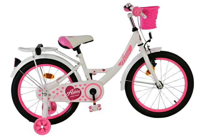 Volare Ashley Kinderfiets - Meisjes - 18 inch - Wit 1 Volare Ashley Kinderfiets - Meisjes - 18 inch - Wit
