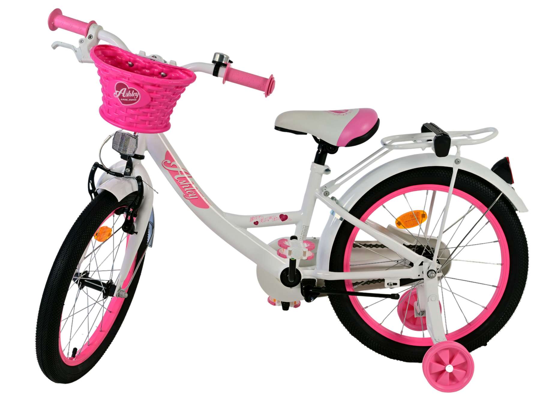 Volare Ashley Kinderfiets - Meisjes - 18 inch - Wit 9 Volare Ashley Kinderfiets - Meisjes - 18 inch - Wit - Afbeelding 9