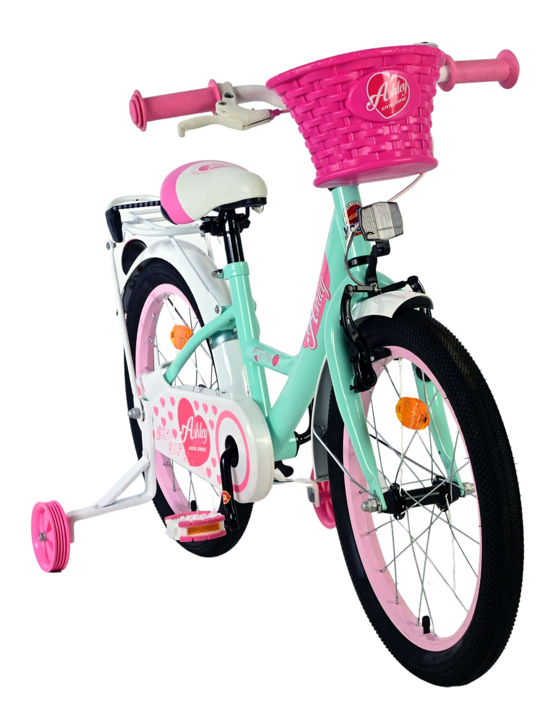 Volare Ashley Kinderfiets - Meisjes - 18 inch - Groen 5 Volare Ashley Kinderfiets - Meisjes - 18 inch - Groen - Afbeelding 5