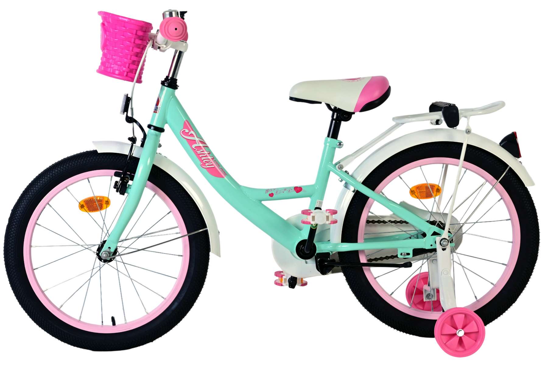 Volare Ashley Kinderfiets - Meisjes - 18 inch - Groen 7 Volare Ashley Kinderfiets - Meisjes - 18 inch - Groen - Afbeelding 7