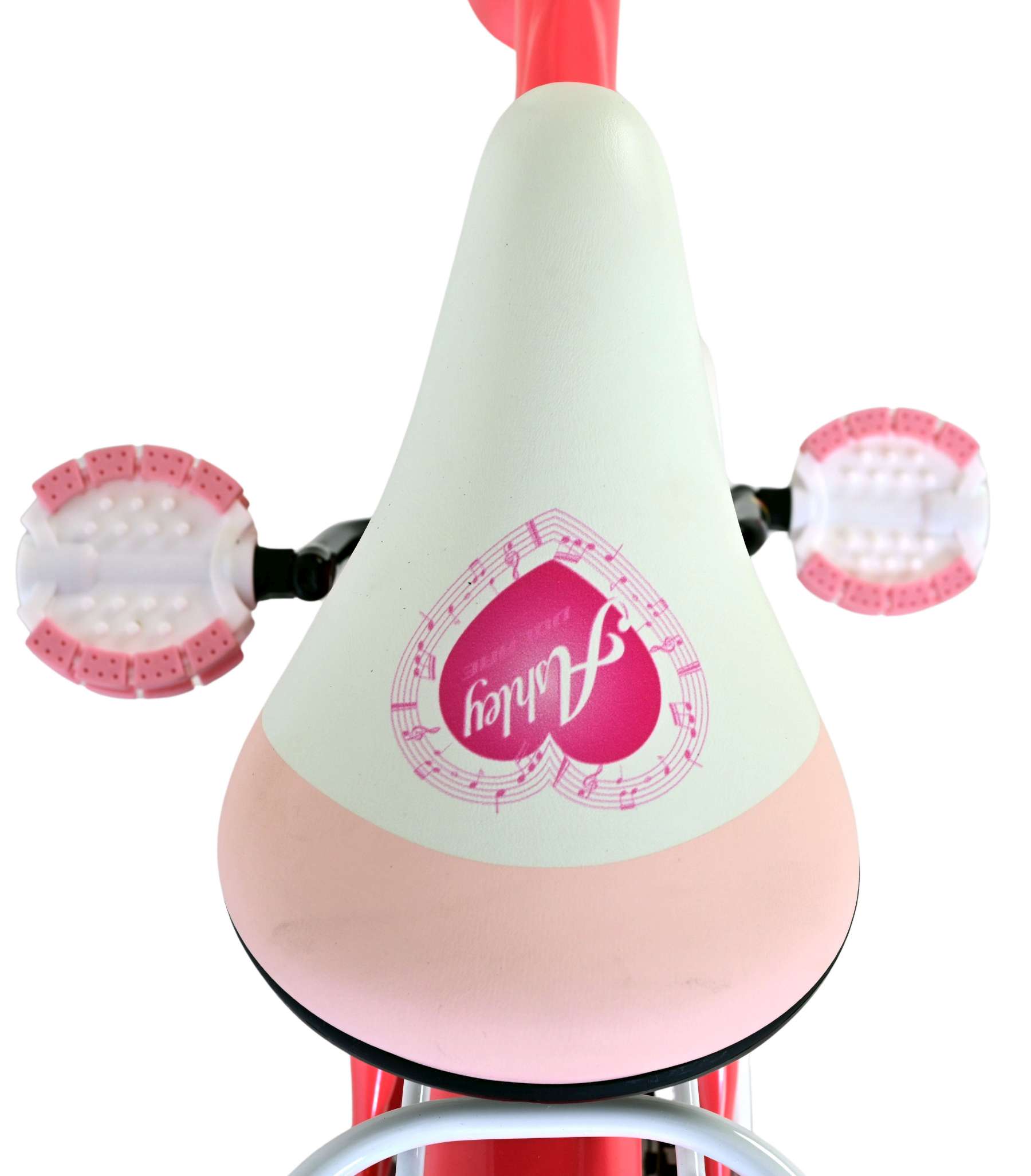 Volare Ashley Kinderfiets - Meisjes - 18 inch - Roze/Rood 4 Volare Ashley Kinderfiets - Meisjes - 18 inch - Roze/Rood - Afbeelding 4