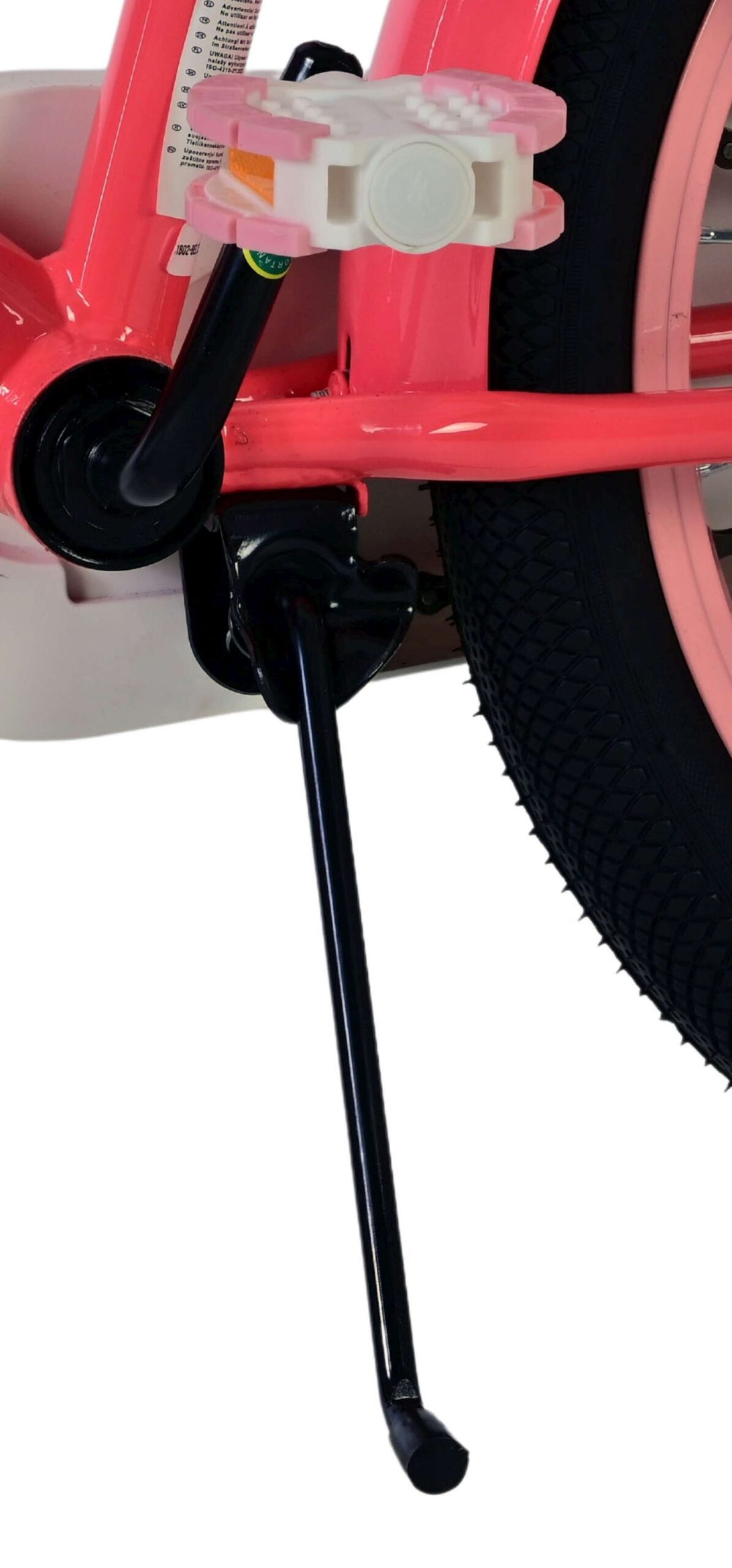 Volare Ashley Kinderfiets - Meisjes - 18 inch - Roze/Rood 9 Volare Ashley Kinderfiets - Meisjes - 18 inch - Roze/Rood - Afbeelding 9