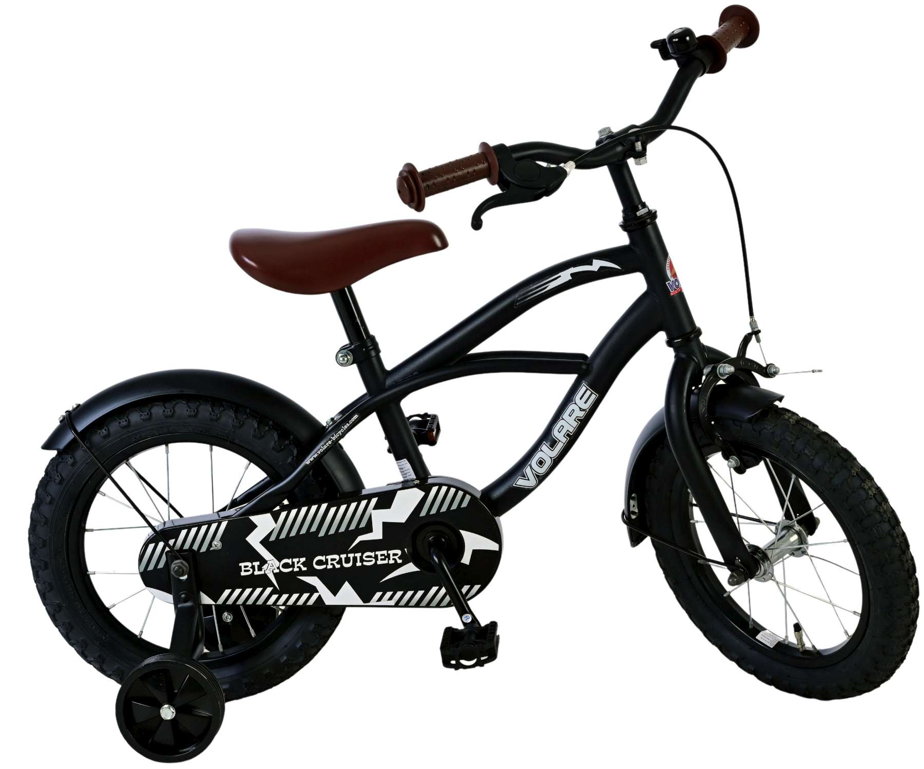 Volare Black Cruiser Kinderfiets - Jongens - 14 inch - Zwart - 95% afgemonteerd 12 Volare Black Cruiser Kinderfiets - Jongens - 14 inch - Zwart - 95% afgemonteerd - Afbeelding 12