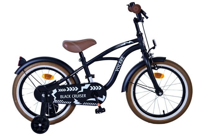Volare Black Cruiser Kinderfiets - Jongens - 16 inch - Zwart 1 Volare Black Cruiser Kinderfiets - Jongens - 16 inch - Zwart