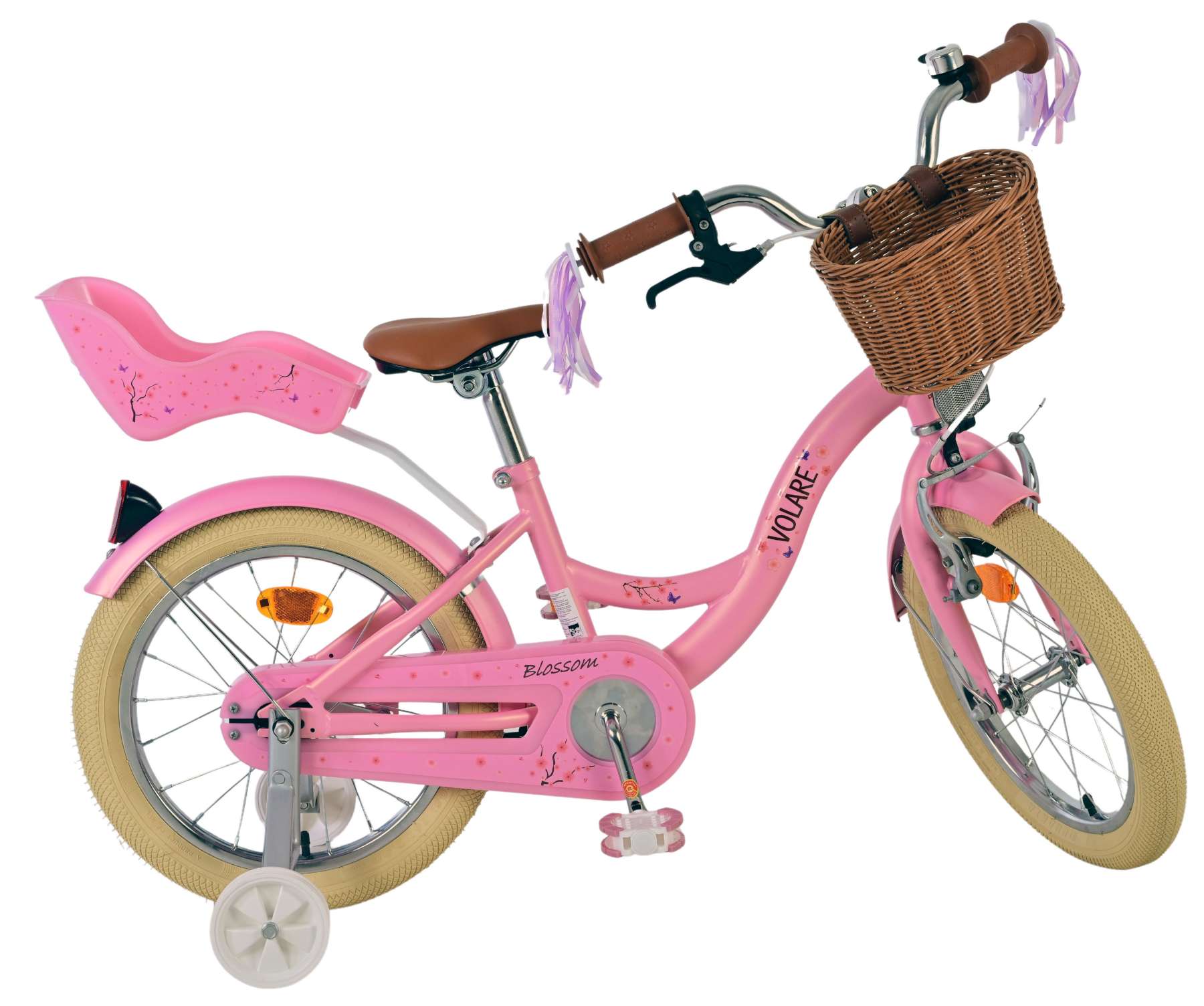 Volare Blossom Kinderfiets - Meisjes - 16 inch - Roze 2 Volare Blossom Kinderfiets - Meisjes - 16 inch - Roze - Afbeelding 2