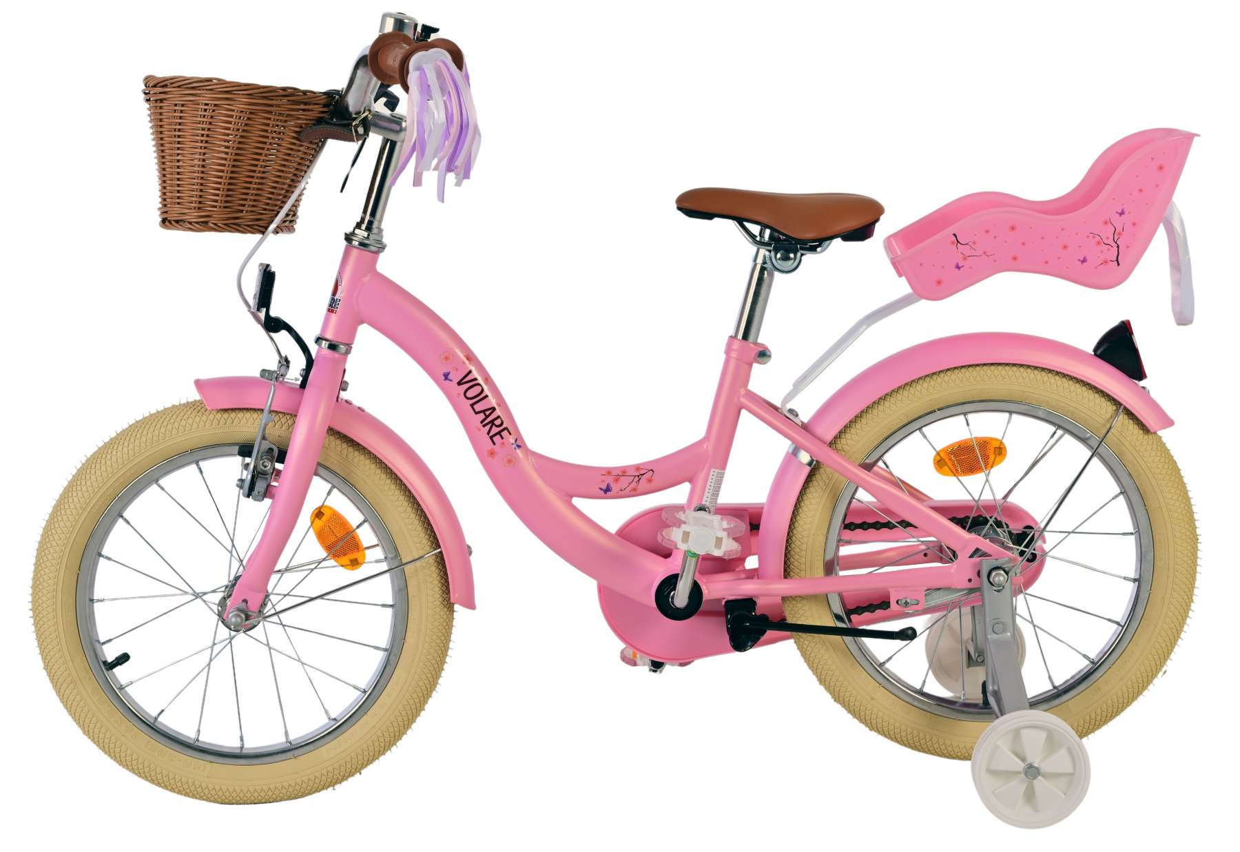 Volare Blossom Kinderfiets - Meisjes - 16 inch - Roze 8 Volare Blossom Kinderfiets - Meisjes - 16 inch - Roze - Afbeelding 8