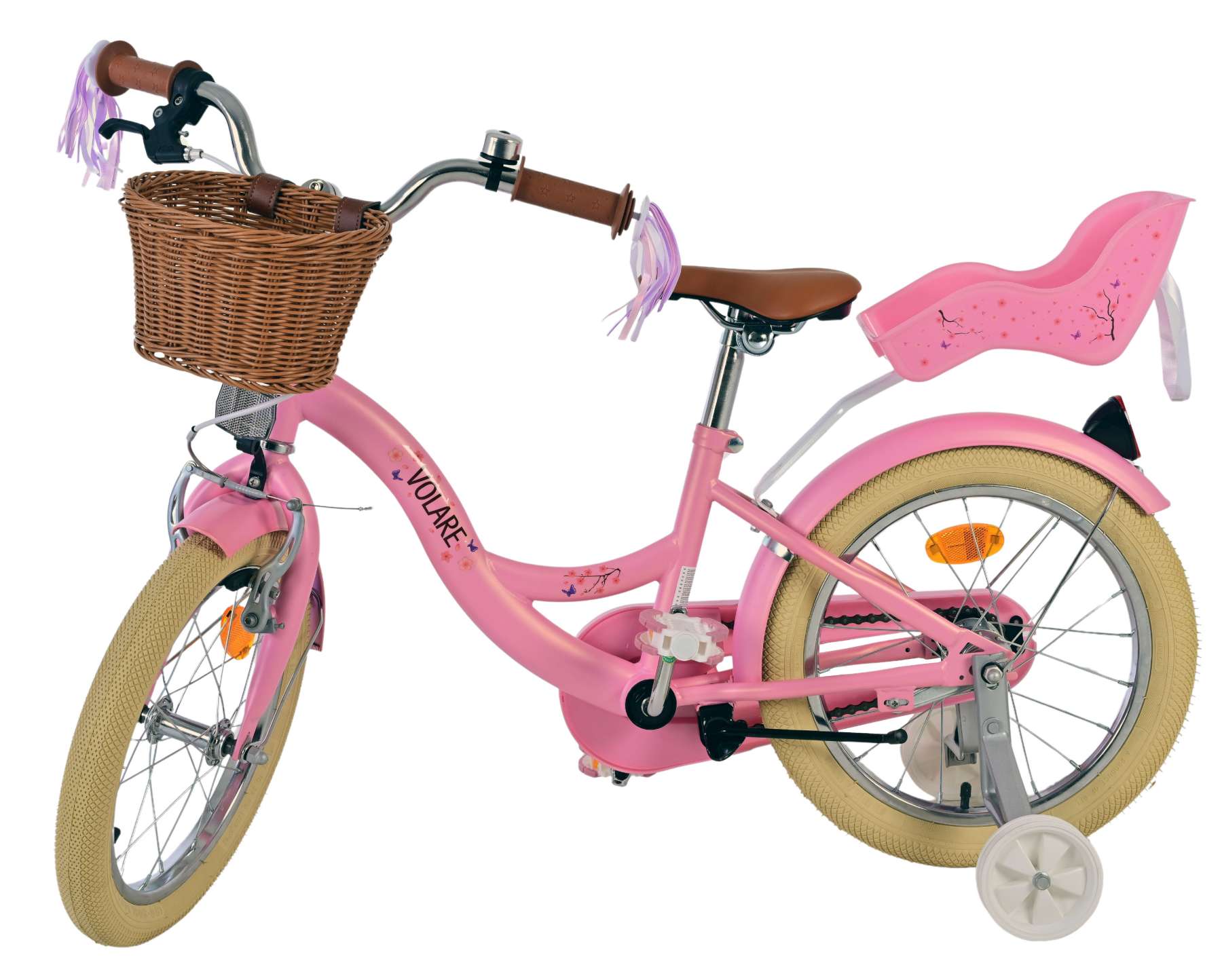 Volare Blossom Kinderfiets - Meisjes - 16 inch - Roze 9 Volare Blossom Kinderfiets - Meisjes - 16 inch - Roze - Afbeelding 9