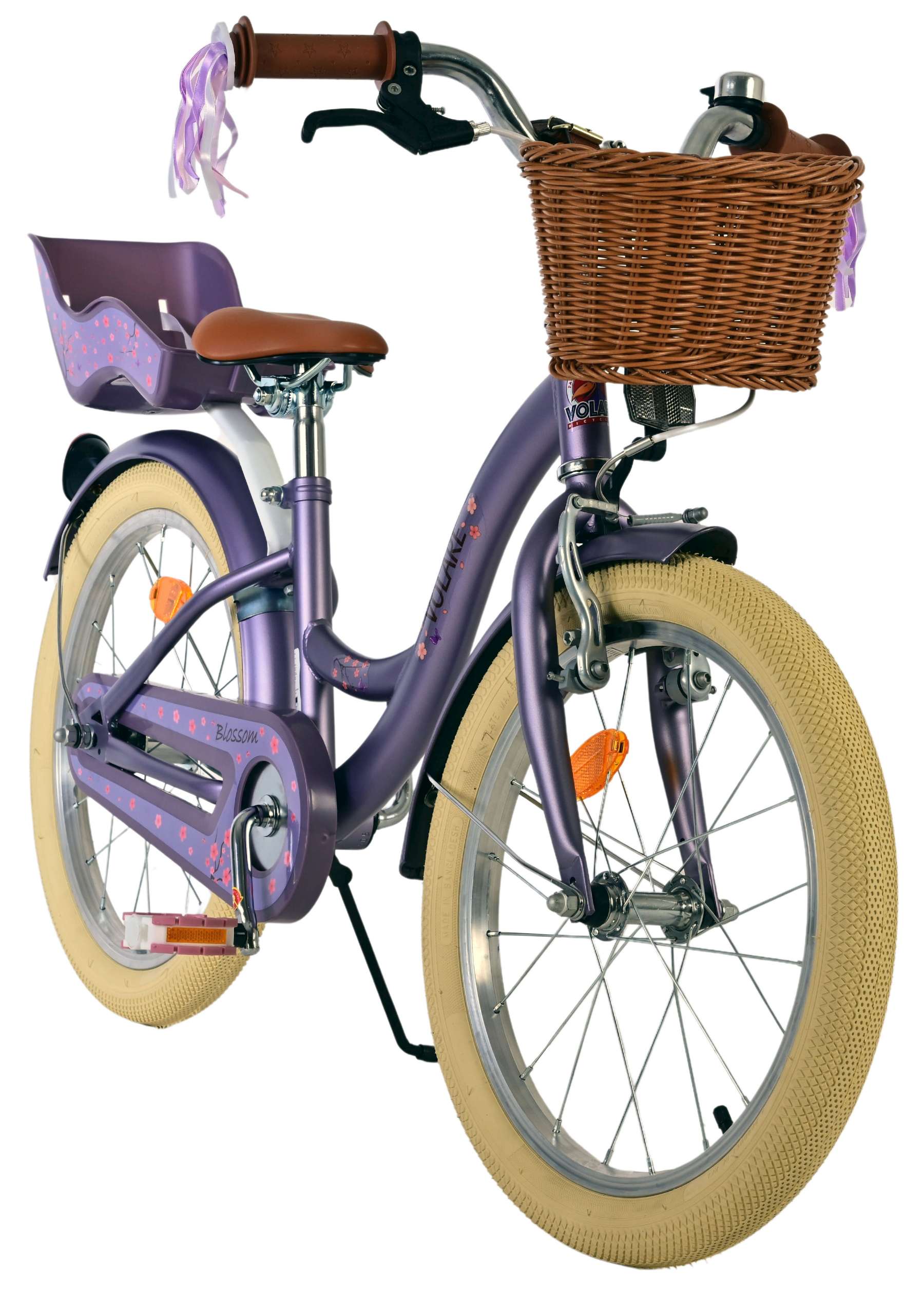Volare Blossom Kinderfiets - Meisjes - 18 inch - Paars 6 Volare Blossom Kinderfiets - Meisjes - 18 inch - Paars - Afbeelding 6