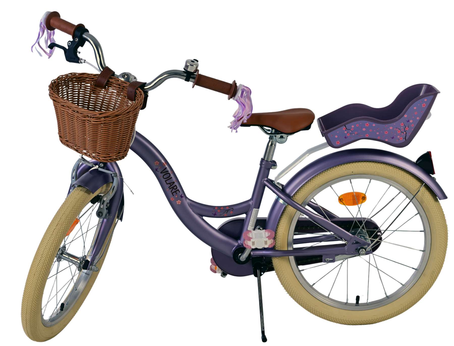 Volare Blossom Kinderfiets - Meisjes - 18 inch - Paars 9 Volare Blossom Kinderfiets - Meisjes - 18 inch - Paars - Afbeelding 9
