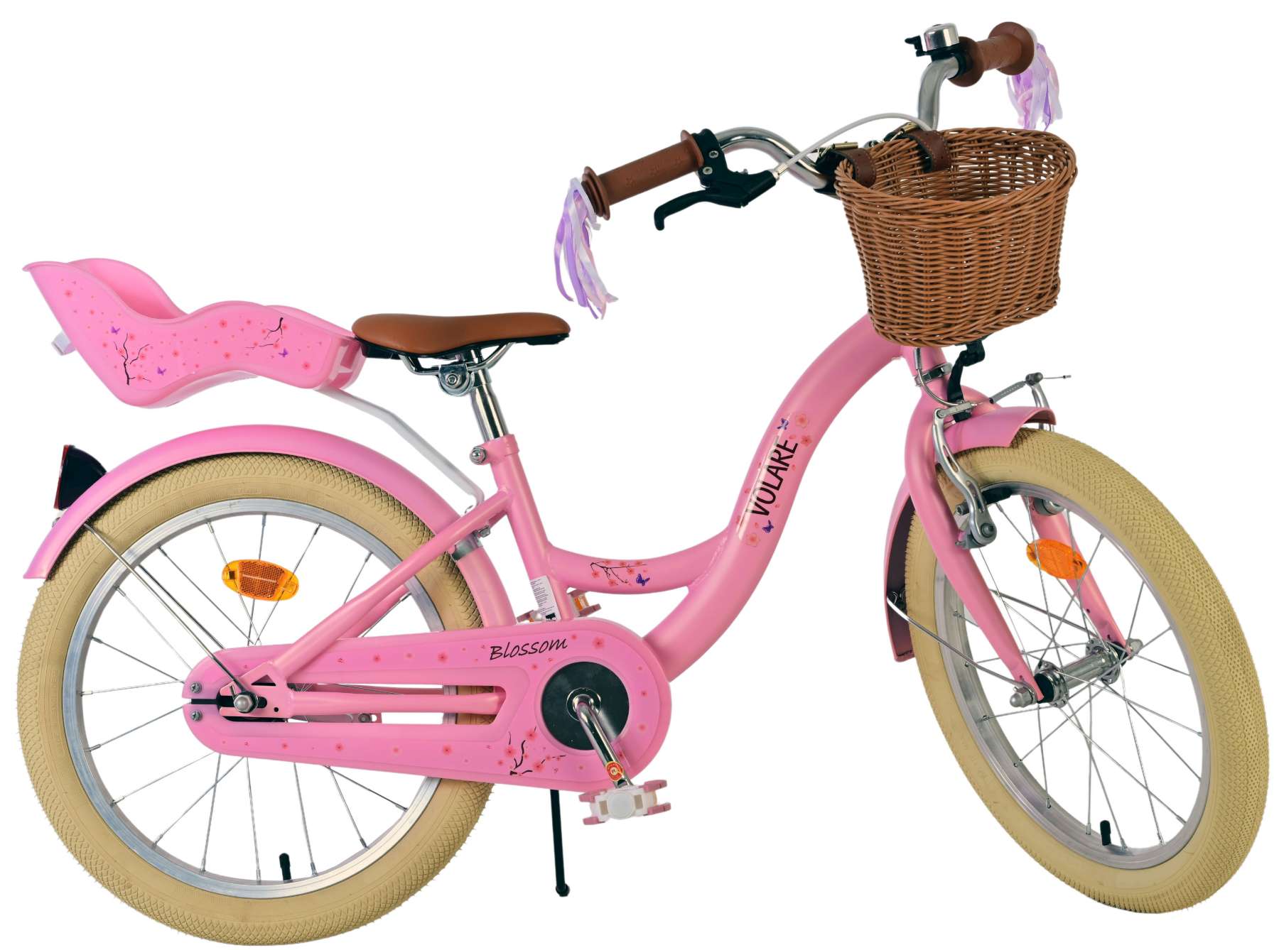 Volare Blossom Kinderfiets - Meisjes - 18 inch - Roze 2 Volare Blossom Kinderfiets - Meisjes - 18 inch - Roze - Afbeelding 2