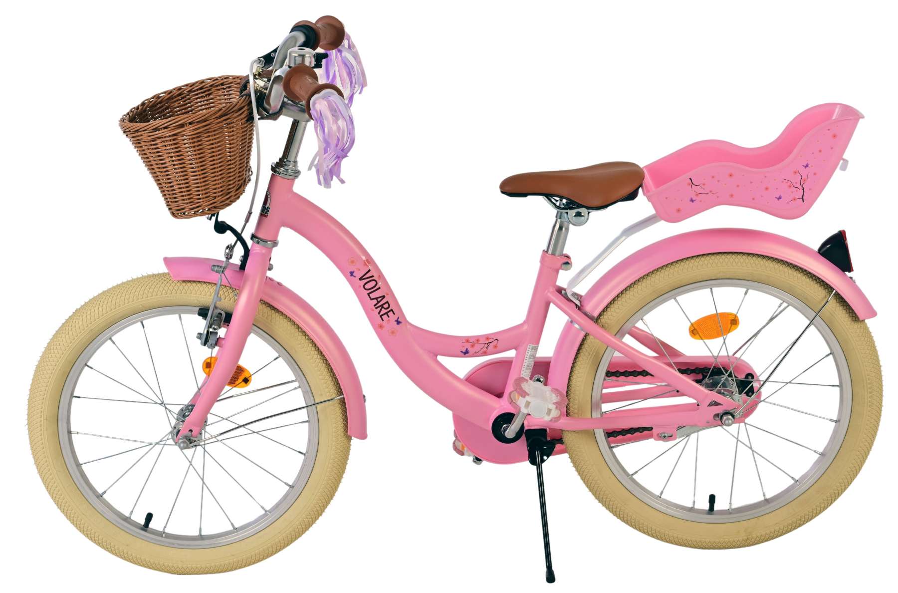 Volare Blossom Kinderfiets - Meisjes - 18 inch - Roze 8 Volare Blossom Kinderfiets - Meisjes - 18 inch - Roze - Afbeelding 8