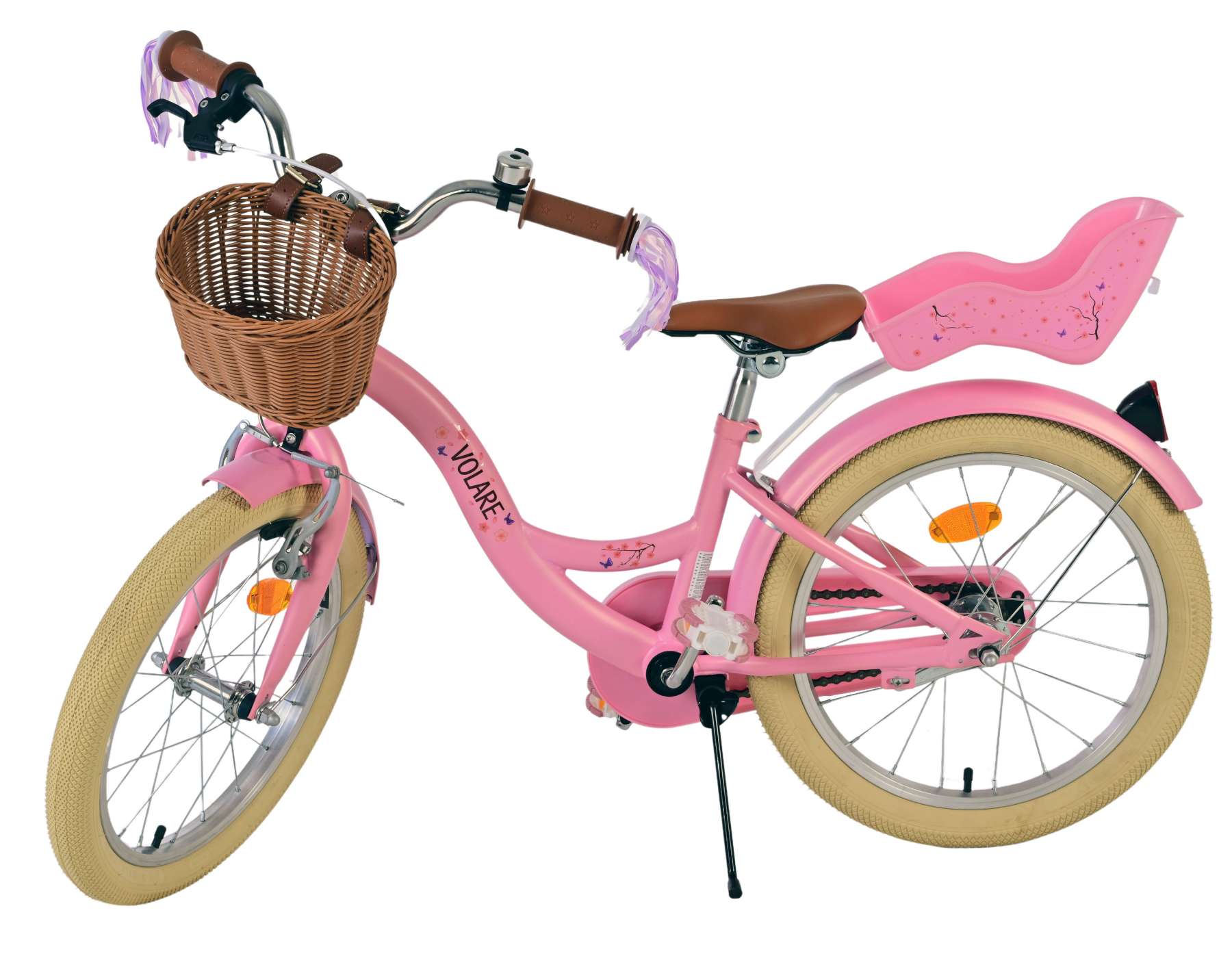 Volare Blossom Kinderfiets - Meisjes - 18 inch - Roze 9 Volare Blossom Kinderfiets - Meisjes - 18 inch - Roze - Afbeelding 9