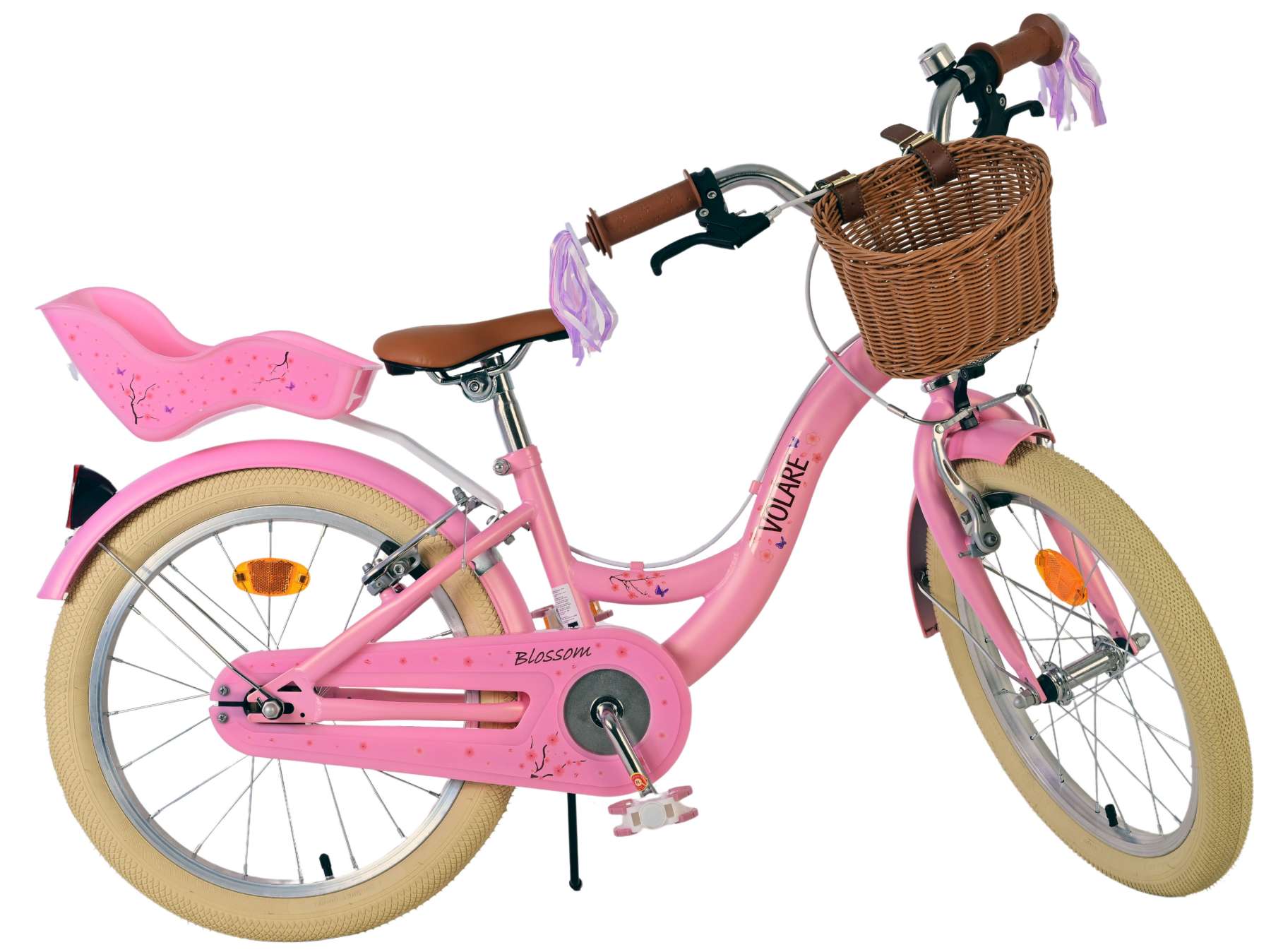 Volare Blossom Kinderfiets - Meisjes - 18 inch - Roze - Twee handremmen 2 Volare Blossom Kinderfiets - Meisjes - 18 inch - Roze - Twee handremmen - Afbeelding 2