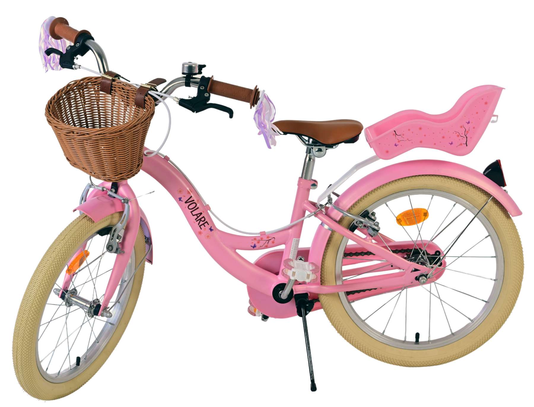 Volare Blossom Kinderfiets - Meisjes - 18 inch - Roze - Twee handremmen 9 Volare Blossom Kinderfiets - Meisjes - 18 inch - Roze - Twee handremmen - Afbeelding 9