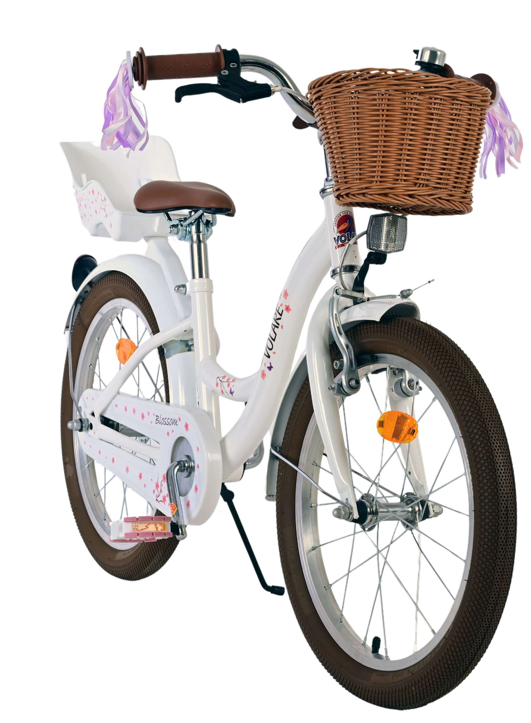 Volare Blossom Kinderfiets - Meisjes - 18 inch - Wit 6 Volare Blossom Kinderfiets - Meisjes - 18 inch - Wit - Afbeelding 6