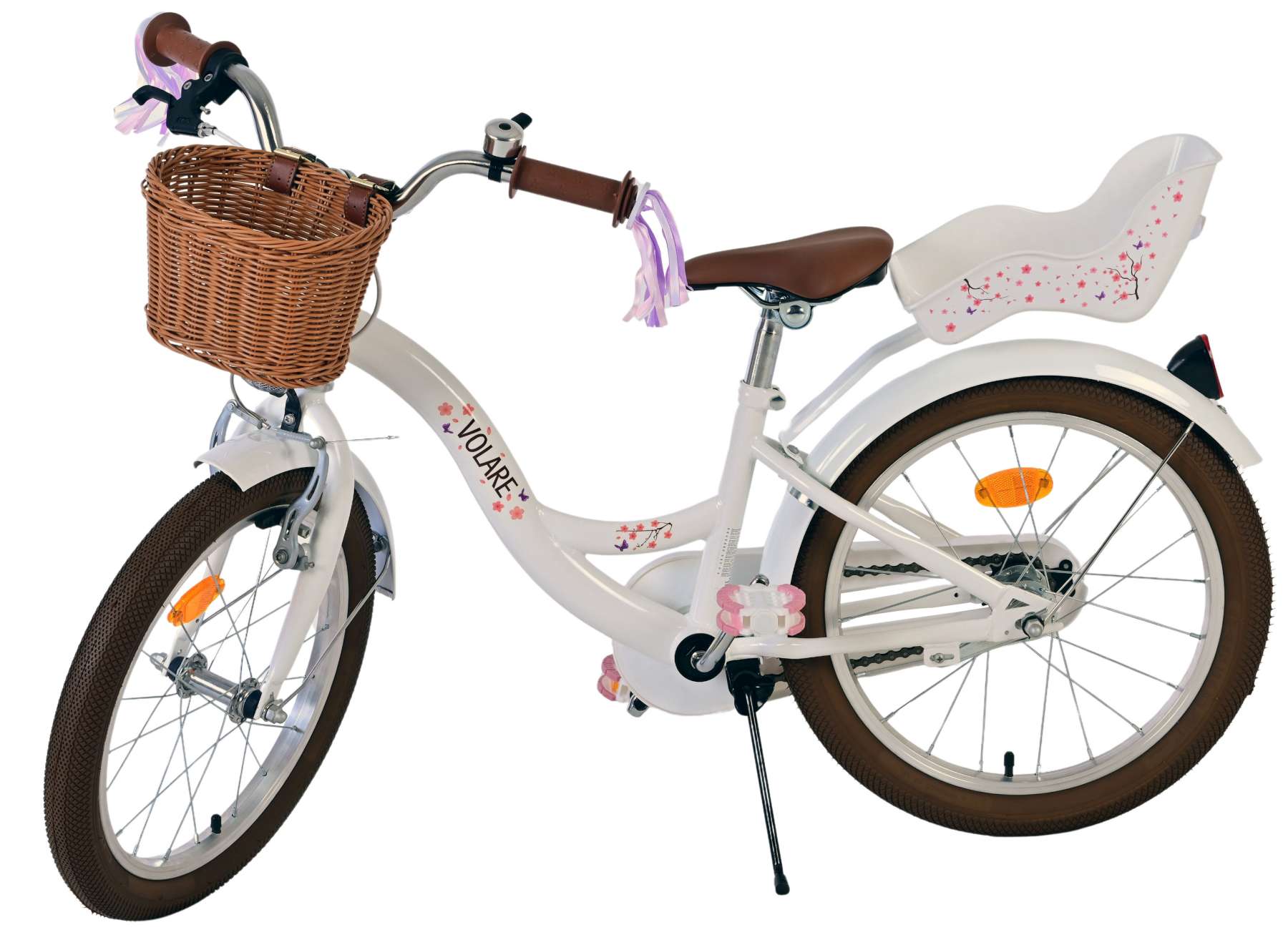 Volare Blossom Kinderfiets - Meisjes - 18 inch - Wit 9 Volare Blossom Kinderfiets - Meisjes - 18 inch - Wit - Afbeelding 9