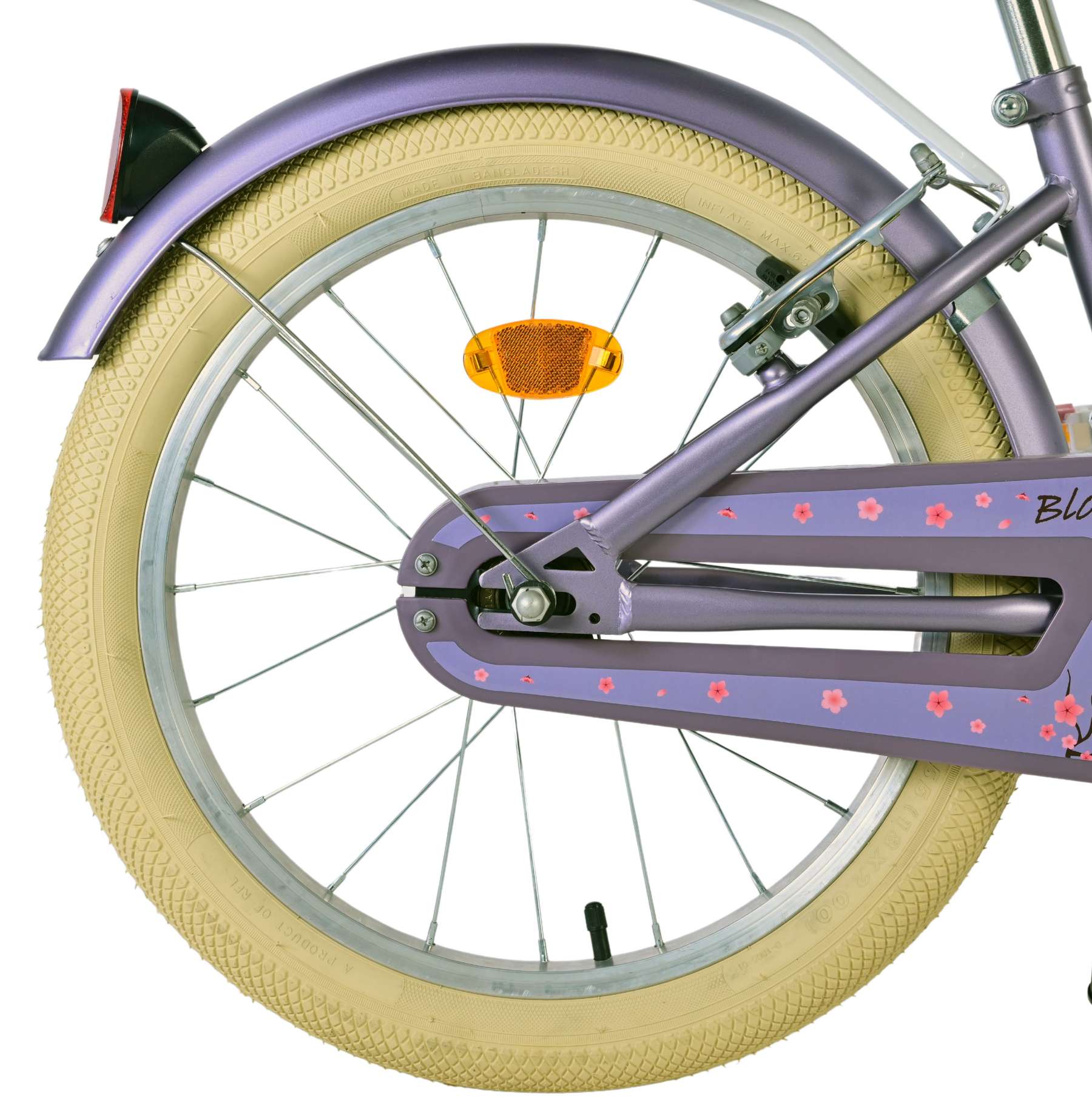 Volare Blossom Kinderfiets - Meisjes - 18 inch - Paars - Twee Handremmen 3 Volare Blossom Kinderfiets - Meisjes - 18 inch - Paars - Twee Handremmen - Afbeelding 3