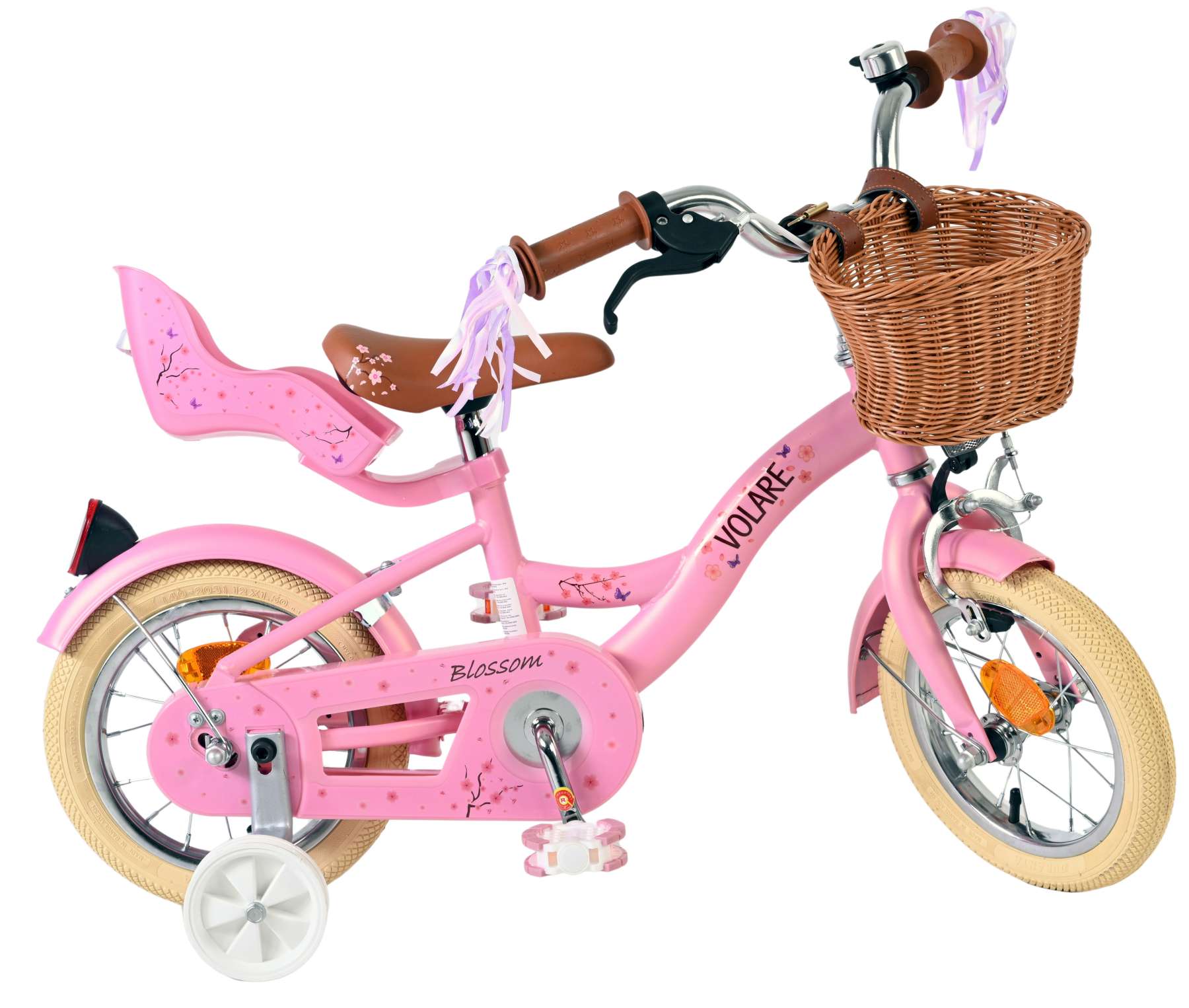 Volare Blossom Kinderfiets - Meisjes - 12 inch - Roze 10 Volare Blossom Kinderfiets - Meisjes - 12 inch - Roze - Afbeelding 10