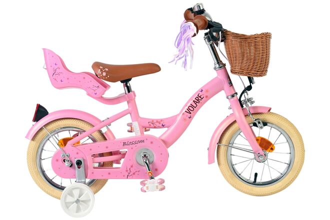 Volare Blossom Kinderfiets - Meisjes - 12 inch - Roze 1 Volare Blossom Kinderfiets - Meisjes - 12 inch - Roze