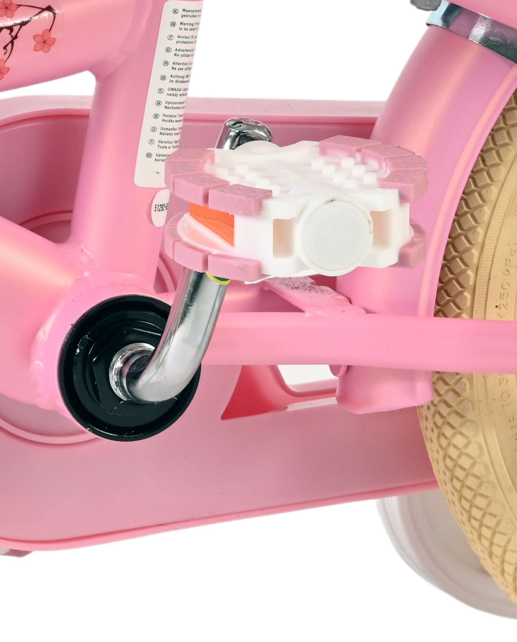 Volare Blossom Kinderfiets - Meisjes - 12 inch - Roze 9 Volare Blossom Kinderfiets - Meisjes - 12 inch - Roze - Afbeelding 9