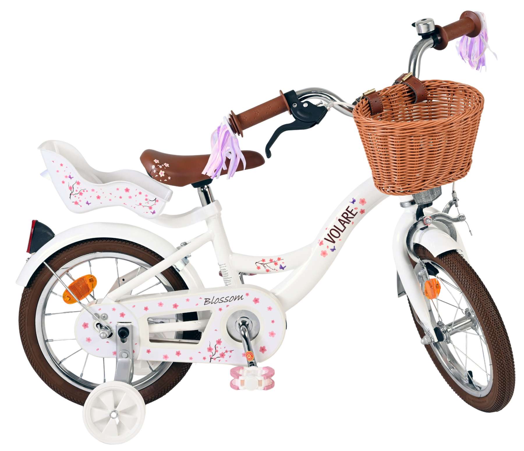 Volare Blossom Kinderfiets - Meisjes - 14 inch - Wit 10 Volare Blossom Kinderfiets - Meisjes - 14 inch - Wit - Afbeelding 10
