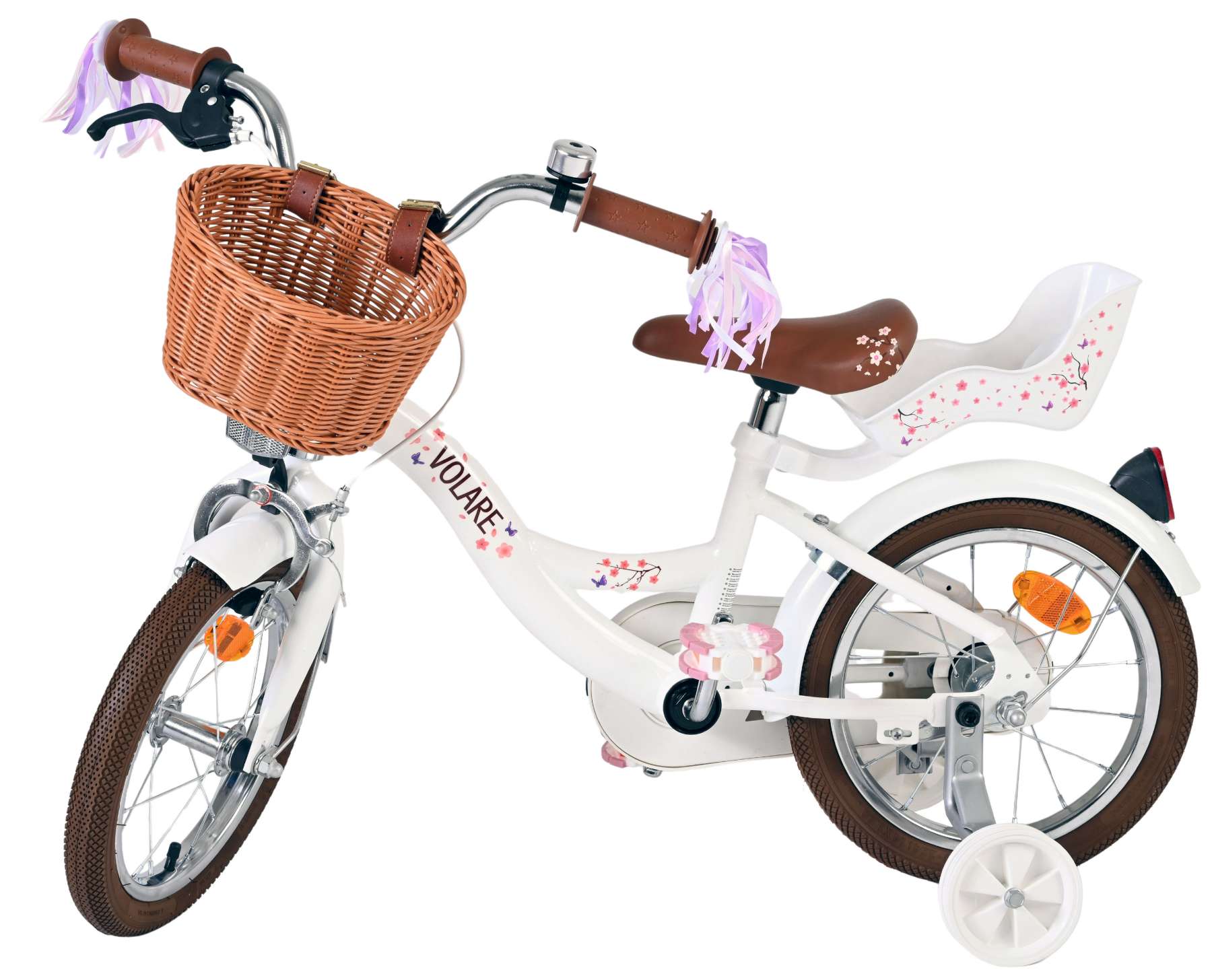 Volare Blossom Kinderfiets - Meisjes - 14 inch - Wit 8 Volare Blossom Kinderfiets - Meisjes - 14 inch - Wit - Afbeelding 8