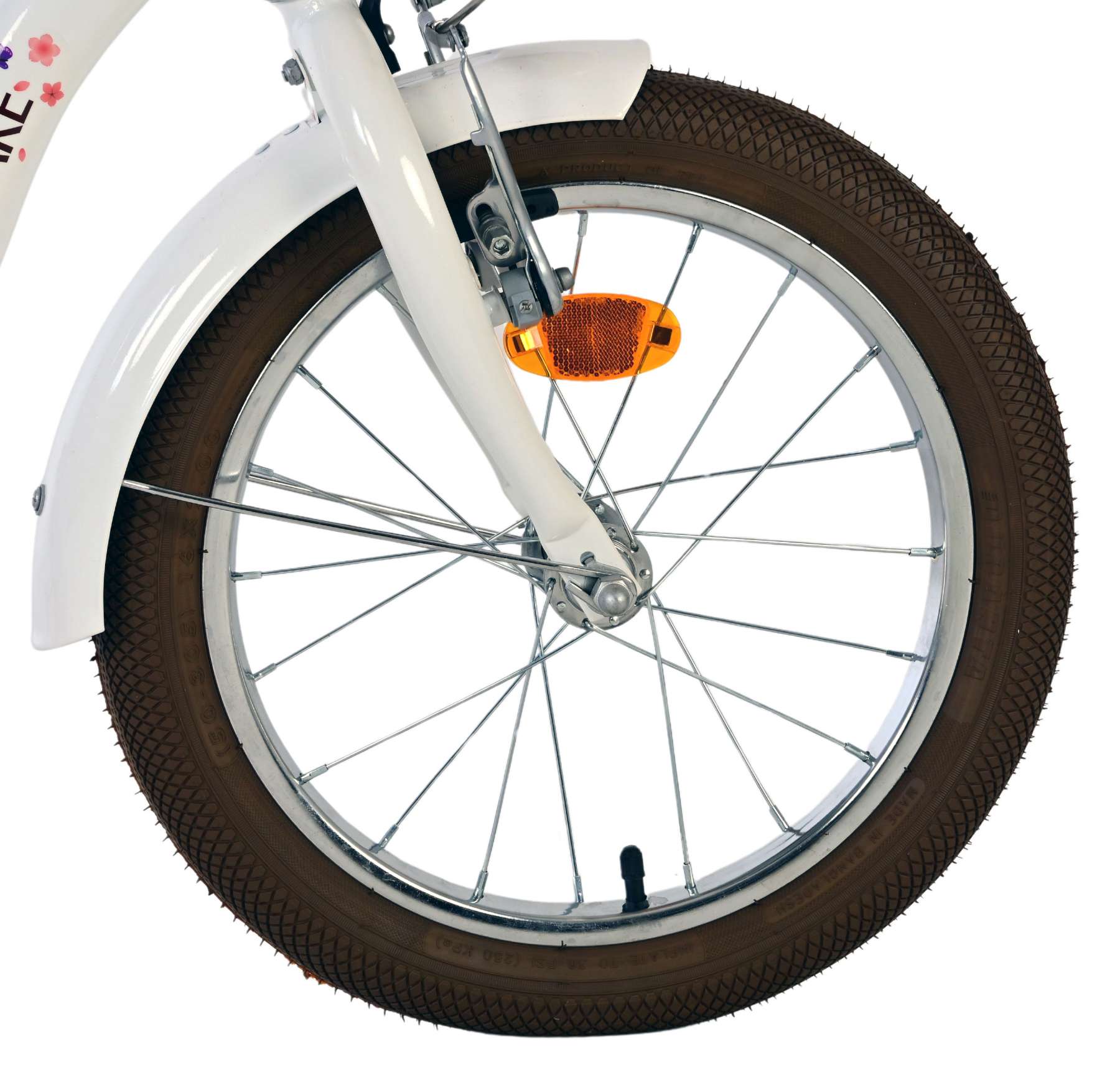 Volare Blossom Kinderfiets - Meisjes - 16 inch - Wit 3 Volare Blossom Kinderfiets - Meisjes - 16 inch - Wit - Afbeelding 3