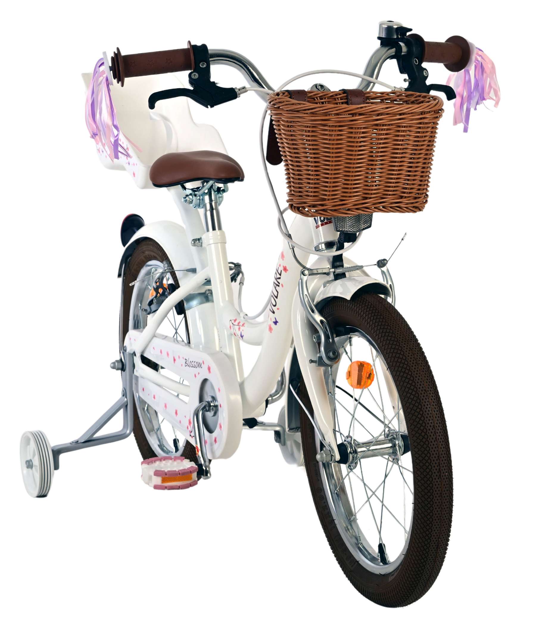 Volare Blossom Kinderfiets - Meisjes - 16 inch - Wit - Twee Handremmen 6 Volare Blossom Kinderfiets - Meisjes - 16 inch - Wit - Twee Handremmen - Afbeelding 6