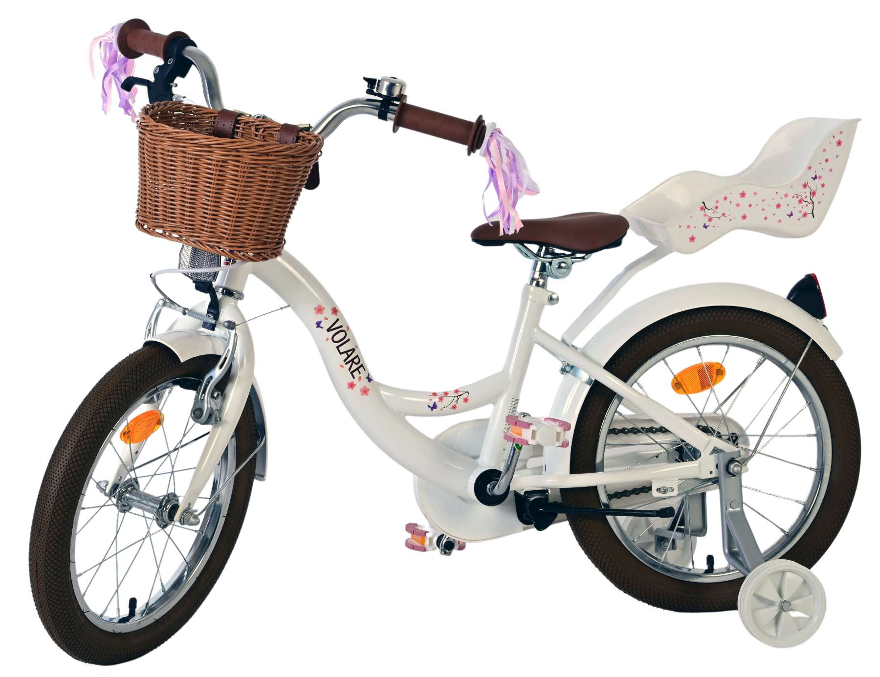 Volare Blossom Kinderfiets - Meisjes - 16 inch - Wit 8 Volare Blossom Kinderfiets - Meisjes - 16 inch - Wit - Afbeelding 8