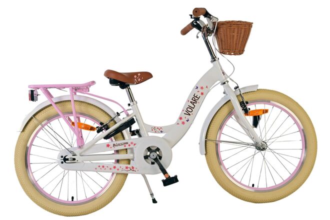 Volare Blossom Kinderfiets - Meisjes - 20 inch - Wit - Twee handremmen 1 Volare Blossom Kinderfiets - Meisjes - 20 inch - Wit - Twee handremmen