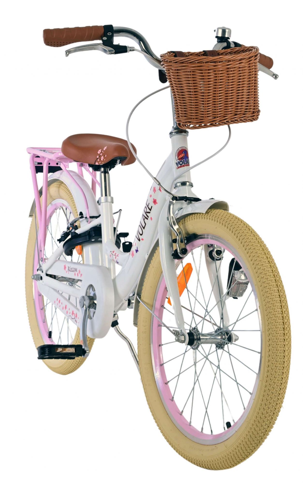 Volare Blossom Kinderfiets - Meisjes - 20 inch - Wit - Twee handremmen 5 Volare Blossom Kinderfiets - Meisjes - 20 inch - Wit - Twee handremmen - Afbeelding 5