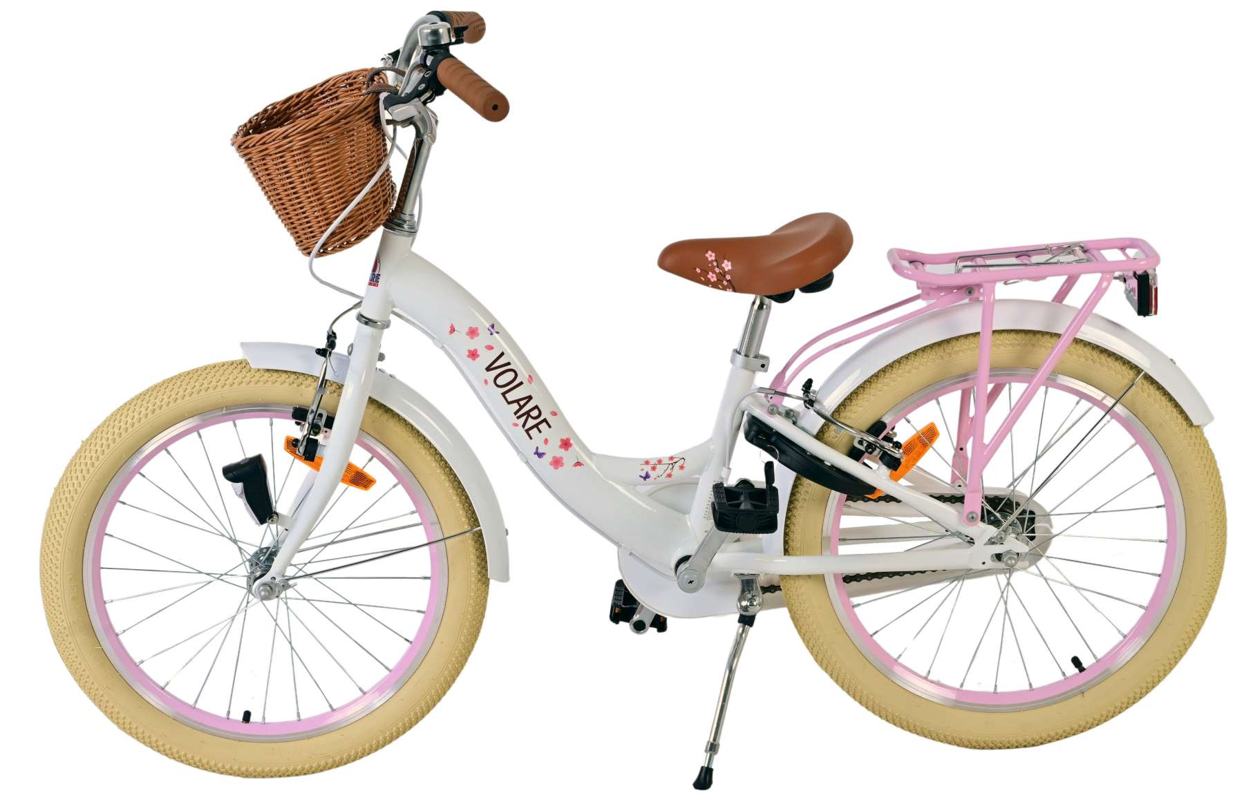 Volare Blossom Kinderfiets - Meisjes - 20 inch - Wit - Twee handremmen 7 Volare Blossom Kinderfiets - Meisjes - 20 inch - Wit - Twee handremmen - Afbeelding 7