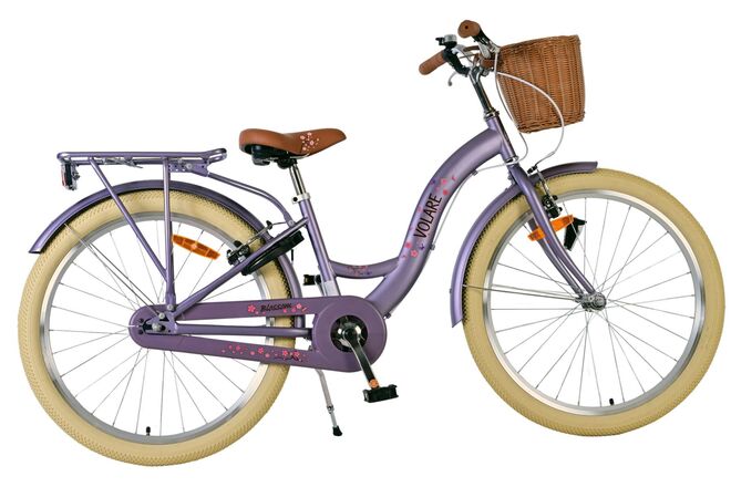 Volare Blossom Kinderfiets - Meisjes - 24 inch - Paars - Twee handremmen 1 Volare Blossom Kinderfiets - Meisjes - 24 inch - Paars - Twee handremmen