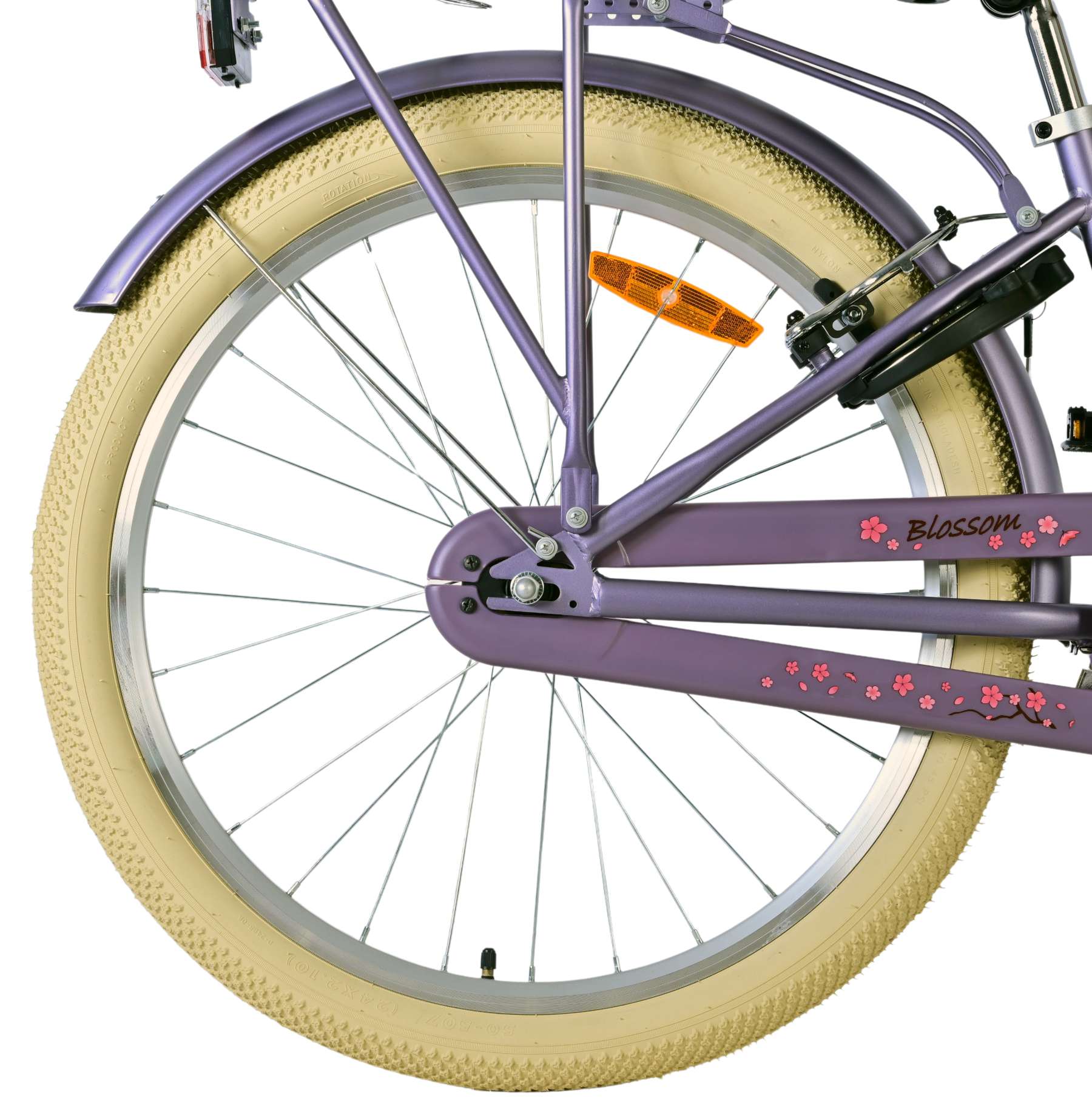 Volare Blossom Kinderfiets - Meisjes - 24 inch - Paars - Twee handremmen 2 Volare Blossom Kinderfiets - Meisjes - 24 inch - Paars - Twee handremmen - Afbeelding 2