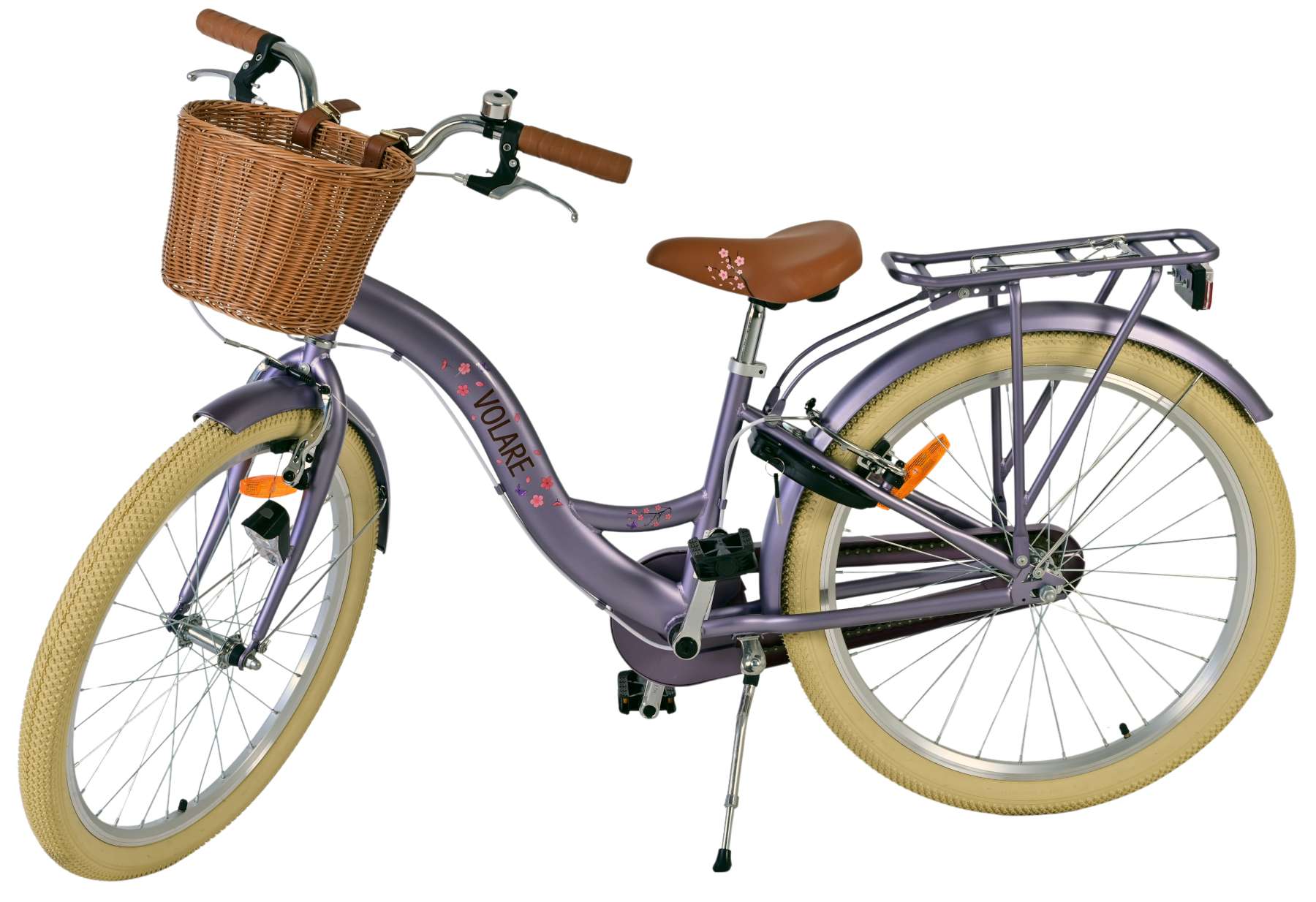 Volare Blossom Kinderfiets - Meisjes - 24 inch - Paars - Twee handremmen 8 Volare Blossom Kinderfiets - Meisjes - 24 inch - Paars - Twee handremmen - Afbeelding 8