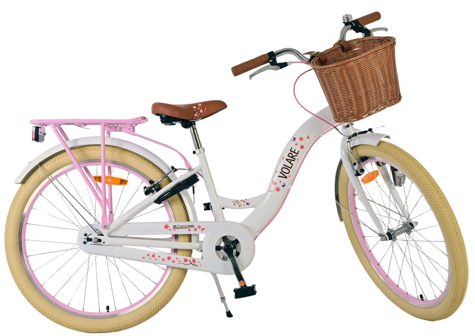 Volare Blossom Kinderfiets - Meisjes - 24 inch - Wit - Twee handremmen 10 Volare Blossom Kinderfiets - Meisjes - 24 inch - Wit - Twee handremmen - Afbeelding 10