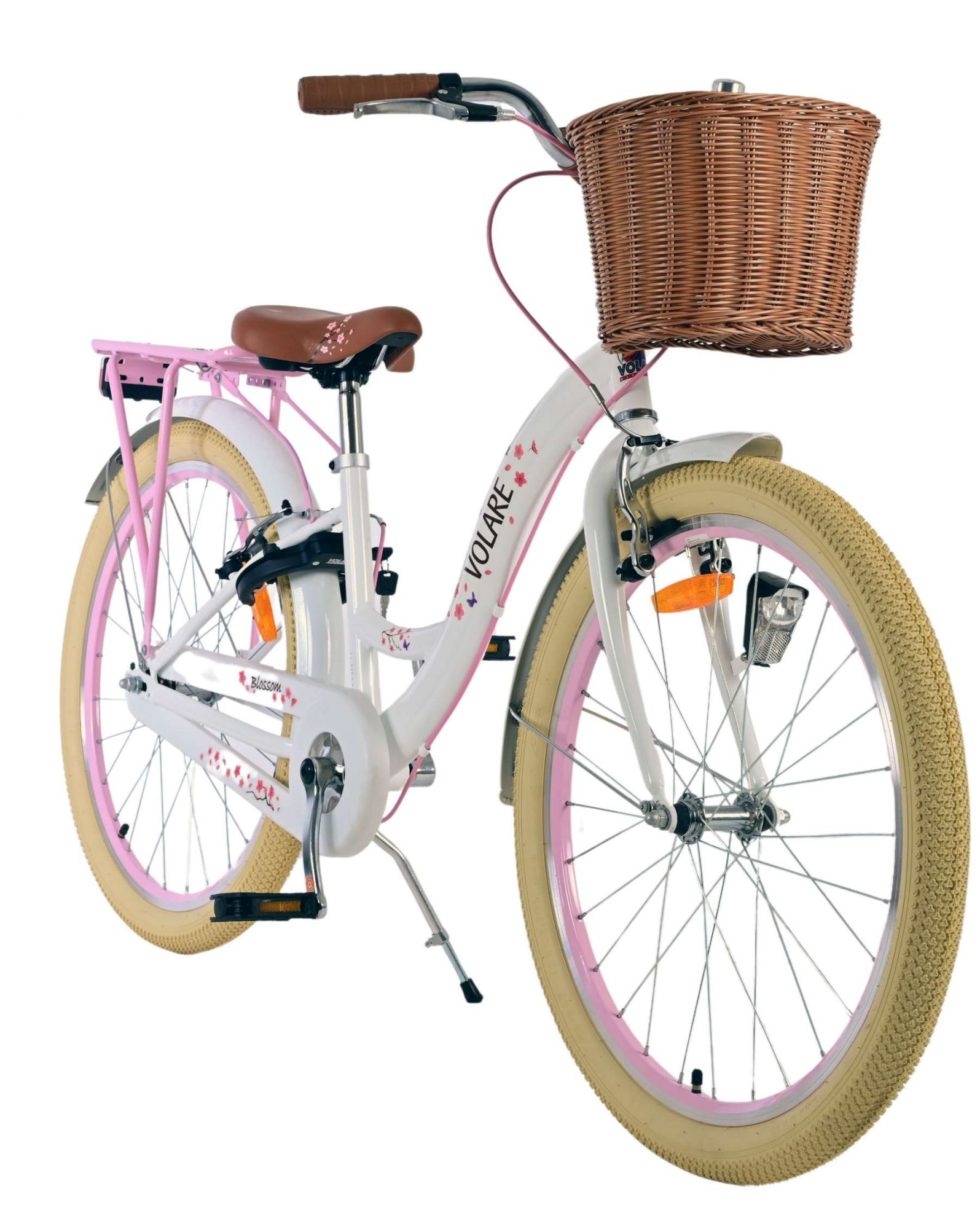 Volare Blossom Kinderfiets - Meisjes - 24 inch - Wit - Twee handremmen 5 Volare Blossom Kinderfiets - Meisjes - 24 inch - Wit - Twee handremmen - Afbeelding 5