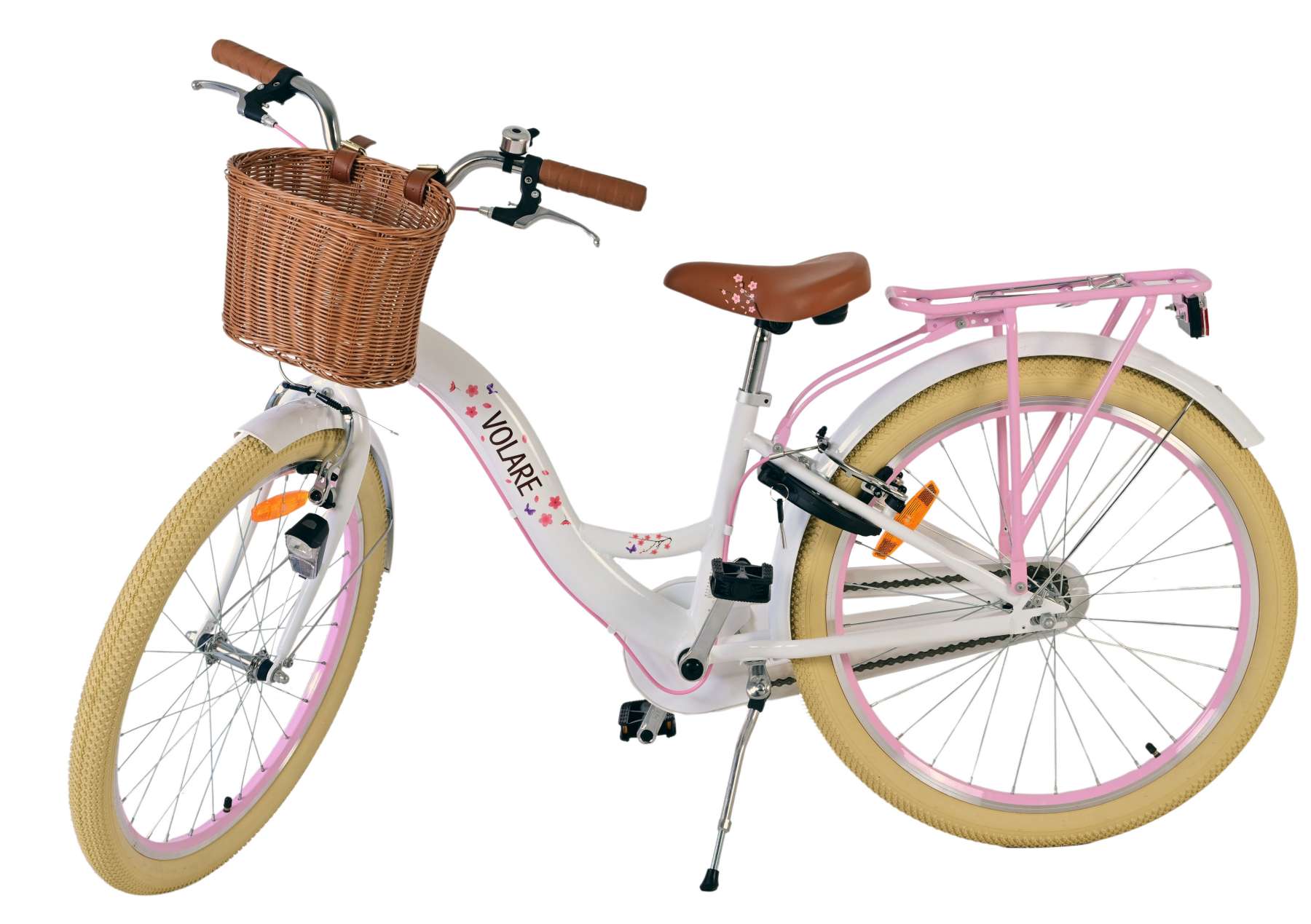 Volare Blossom Kinderfiets - Meisjes - 24 inch - Wit - Twee handremmen 8 Volare Blossom Kinderfiets - Meisjes - 24 inch - Wit - Twee handremmen - Afbeelding 8