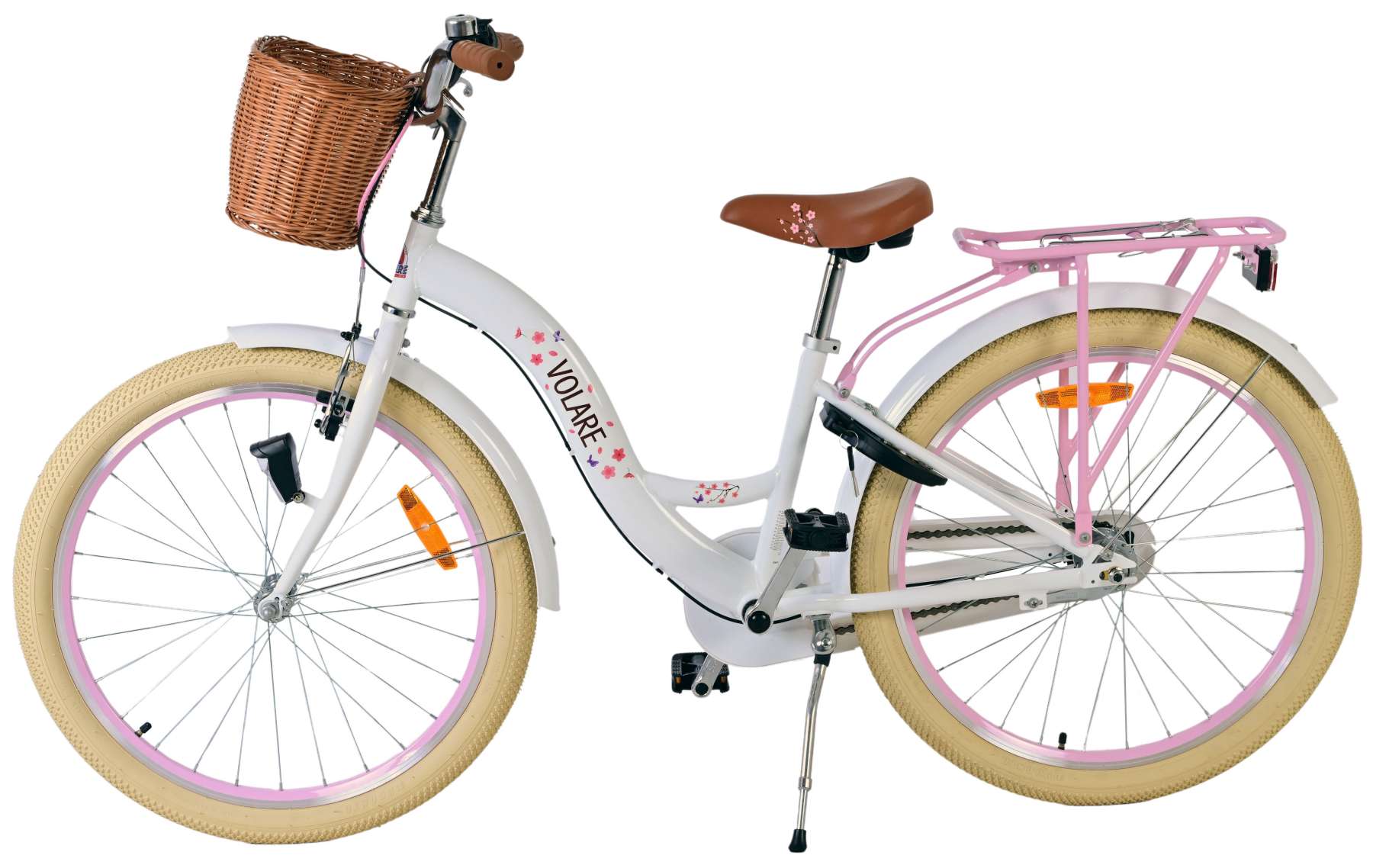 Volare Blossom Kinderfiets - Meisjes - 24 inch - Wit - 3 Versnellingen 8 Volare Blossom Kinderfiets - Meisjes - 24 inch - Wit - 3 Versnellingen - Afbeelding 8