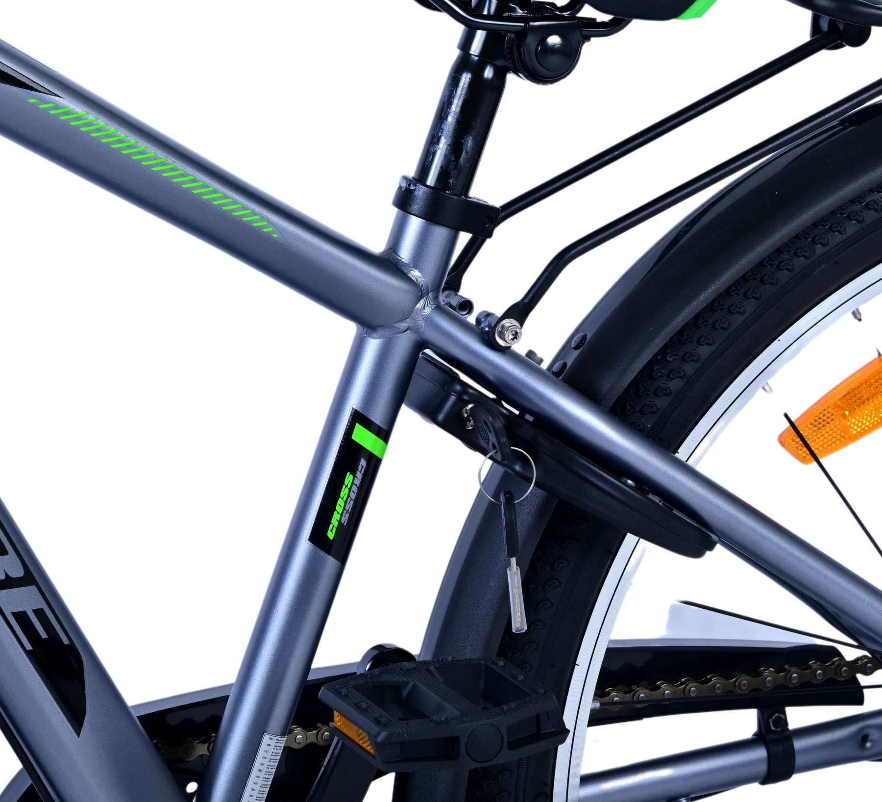 Volare Cross Kinderfiets - Jongens - 24 inch - donker Grijs- 3 versnellingen 11 Volare Cross Kinderfiets - Jongens - 24 inch - donker Grijs- 3 versnellingen - Afbeelding 11