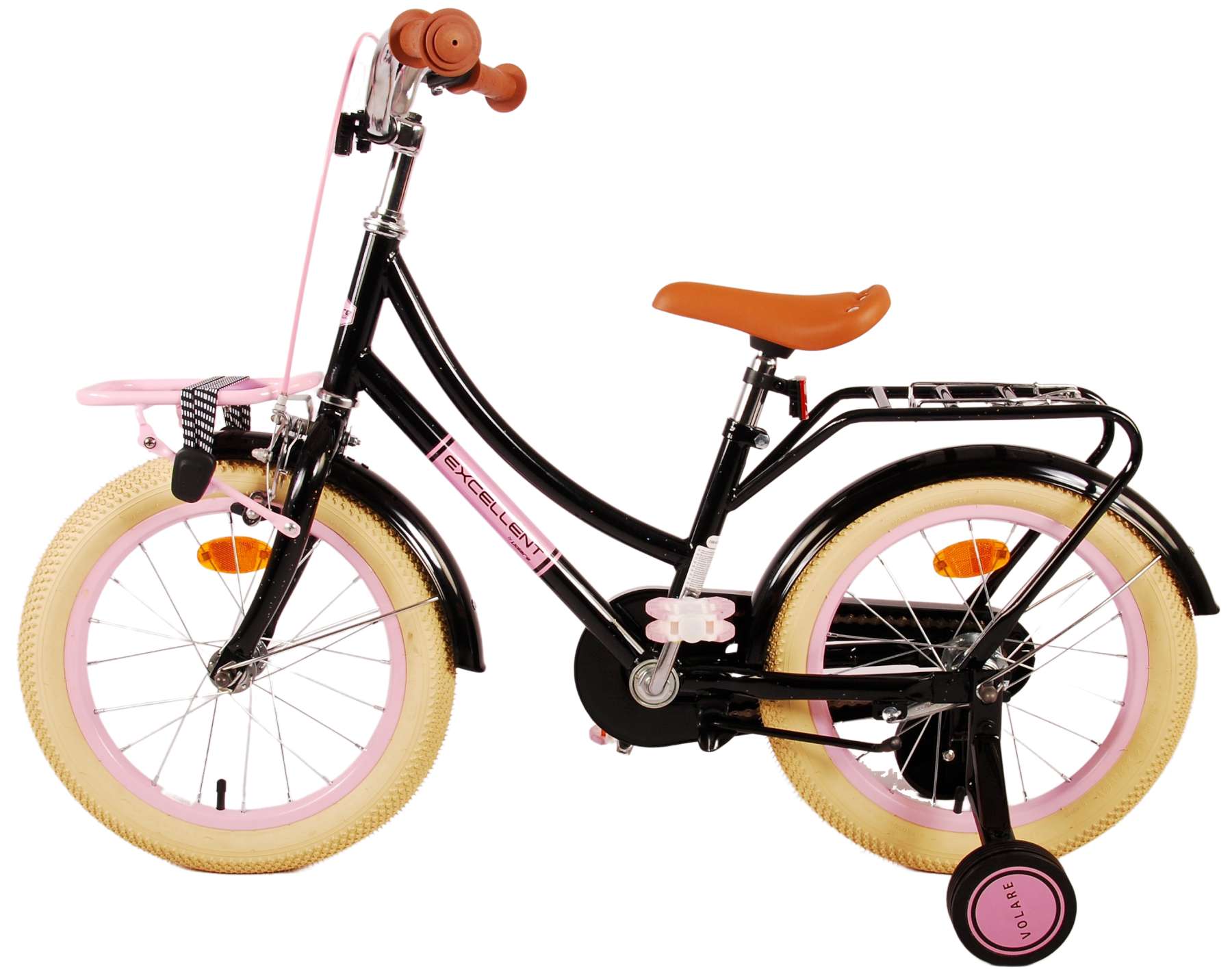 Volare Excellent Kinderfiets - Meisjes - 16 inch - Zwart - 95% afgemonteerd 13 Volare Excellent Kinderfiets - Meisjes - 16 inch - Zwart - 95% afgemonteerd - Afbeelding 13