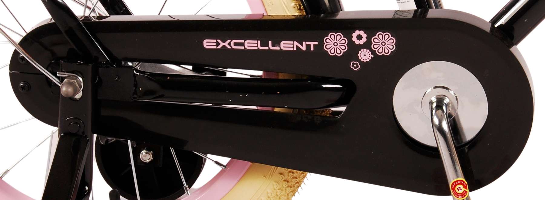 Volare Excellent Kinderfiets - Meisjes - 16 inch - Zwart - 95% afgemonteerd 6 Volare Excellent Kinderfiets - Meisjes - 16 inch - Zwart - 95% afgemonteerd - Afbeelding 6