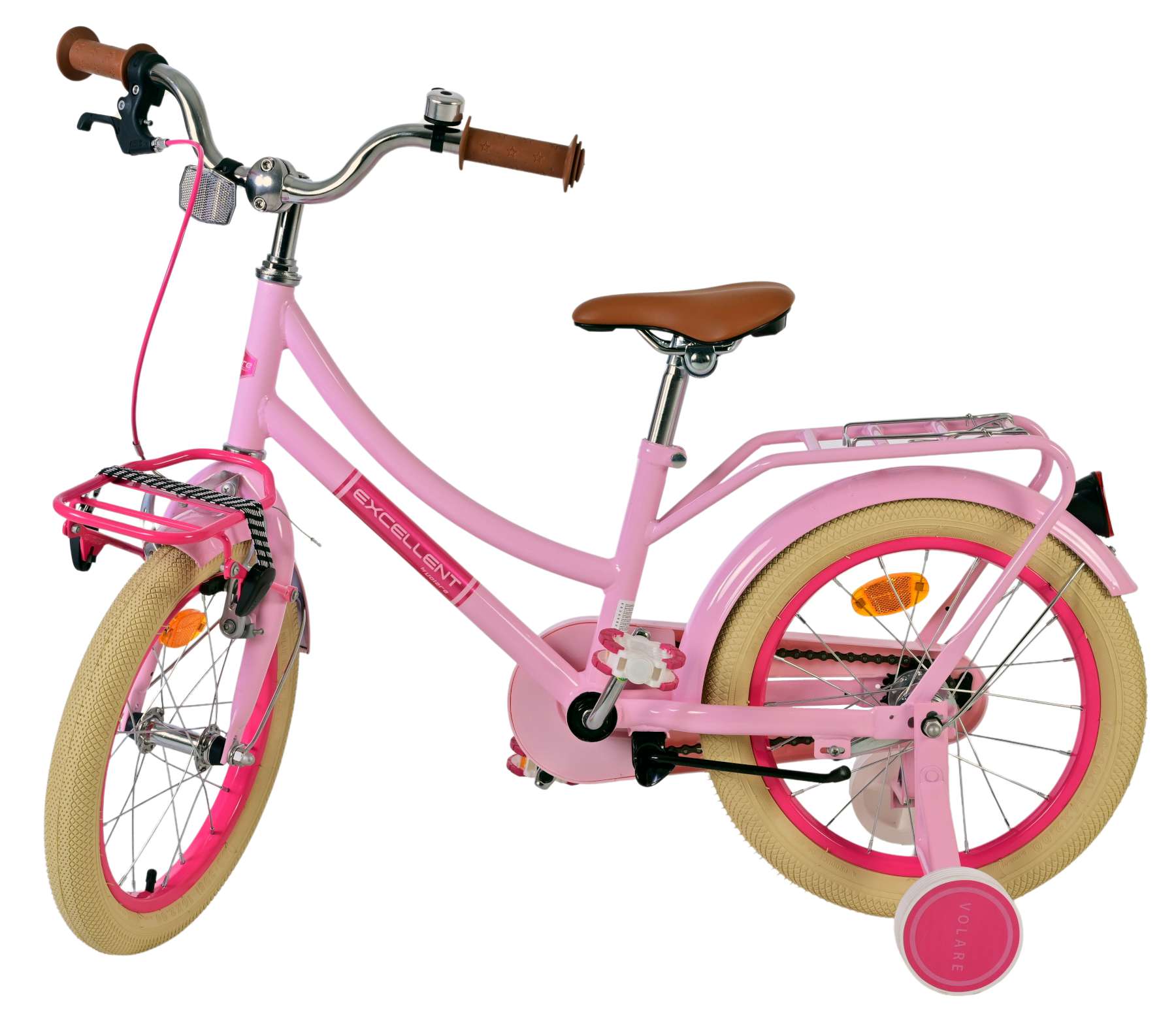 Volare Excellent Kinderfiets - Meisjes - 16 inch - Roze - 95% afgemonteerd 9 Volare Excellent Kinderfiets - Meisjes - 16 inch - Roze - 95% afgemonteerd - Afbeelding 9