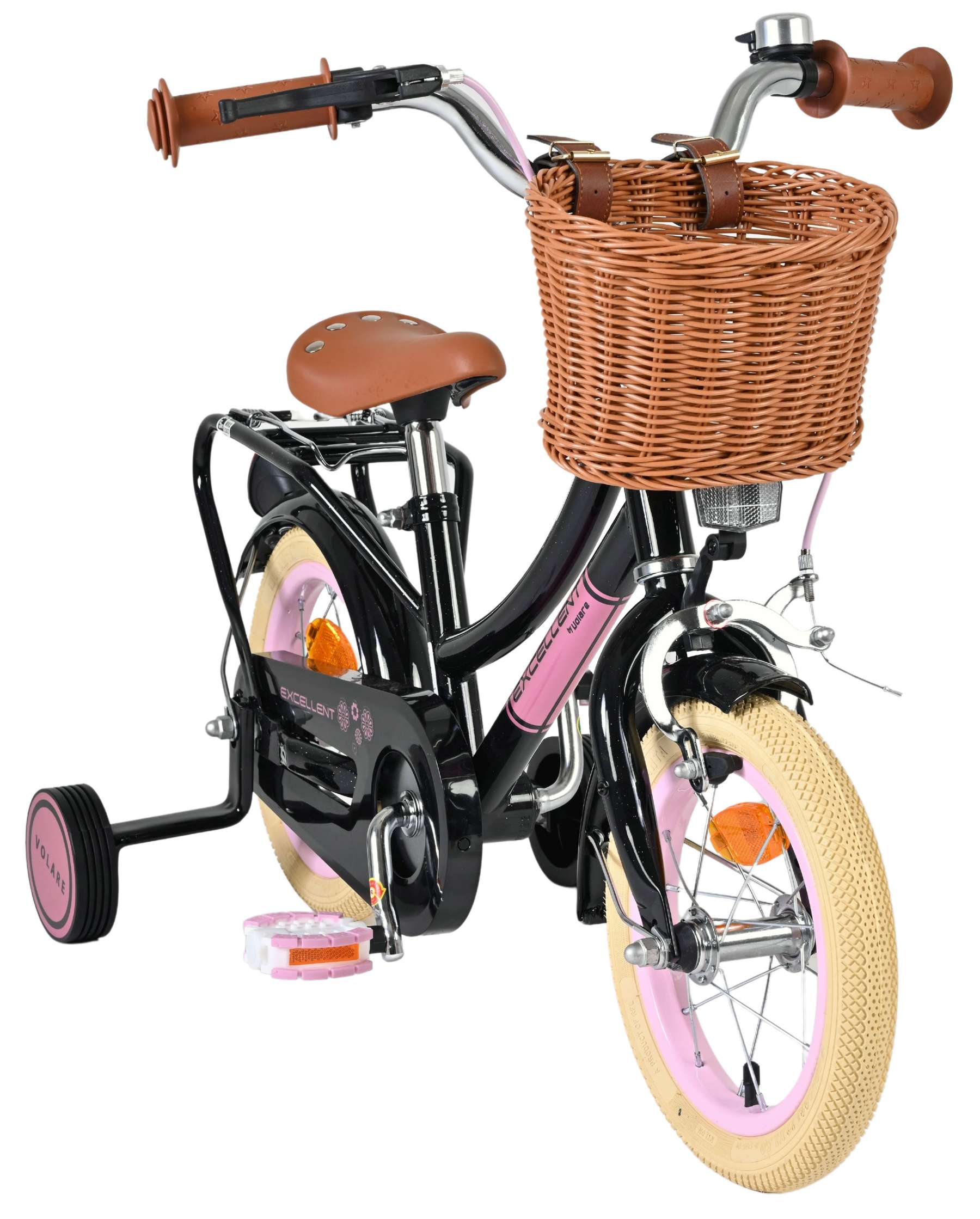 Volare Excellent Kinderfiets - Meisjes - 12 inch - Zwart 5 Volare Excellent Kinderfiets - Meisjes - 12 inch - Zwart - Afbeelding 5