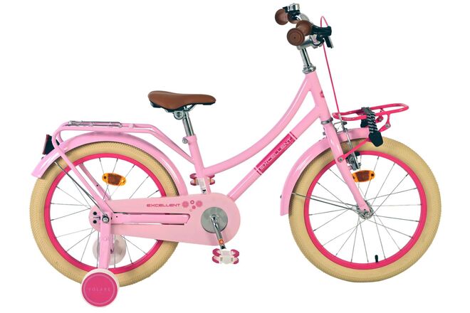 Volare Excellent Kinderfiets - Meisjes -18 inch - Roze - 95% afgemonteerd 1 Volare Excellent Kinderfiets - Meisjes -18 inch - Roze - 95% afgemonteerd